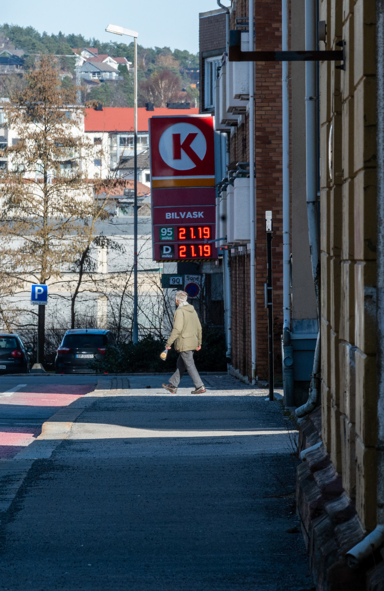 Old Man and Matching Gas Prices