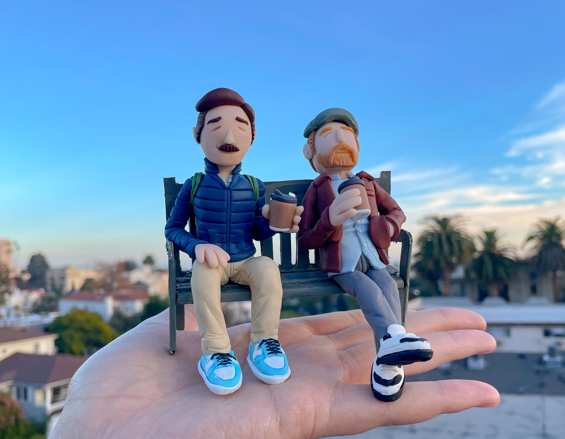 Ted Lasso & Coach Beard Sculpture