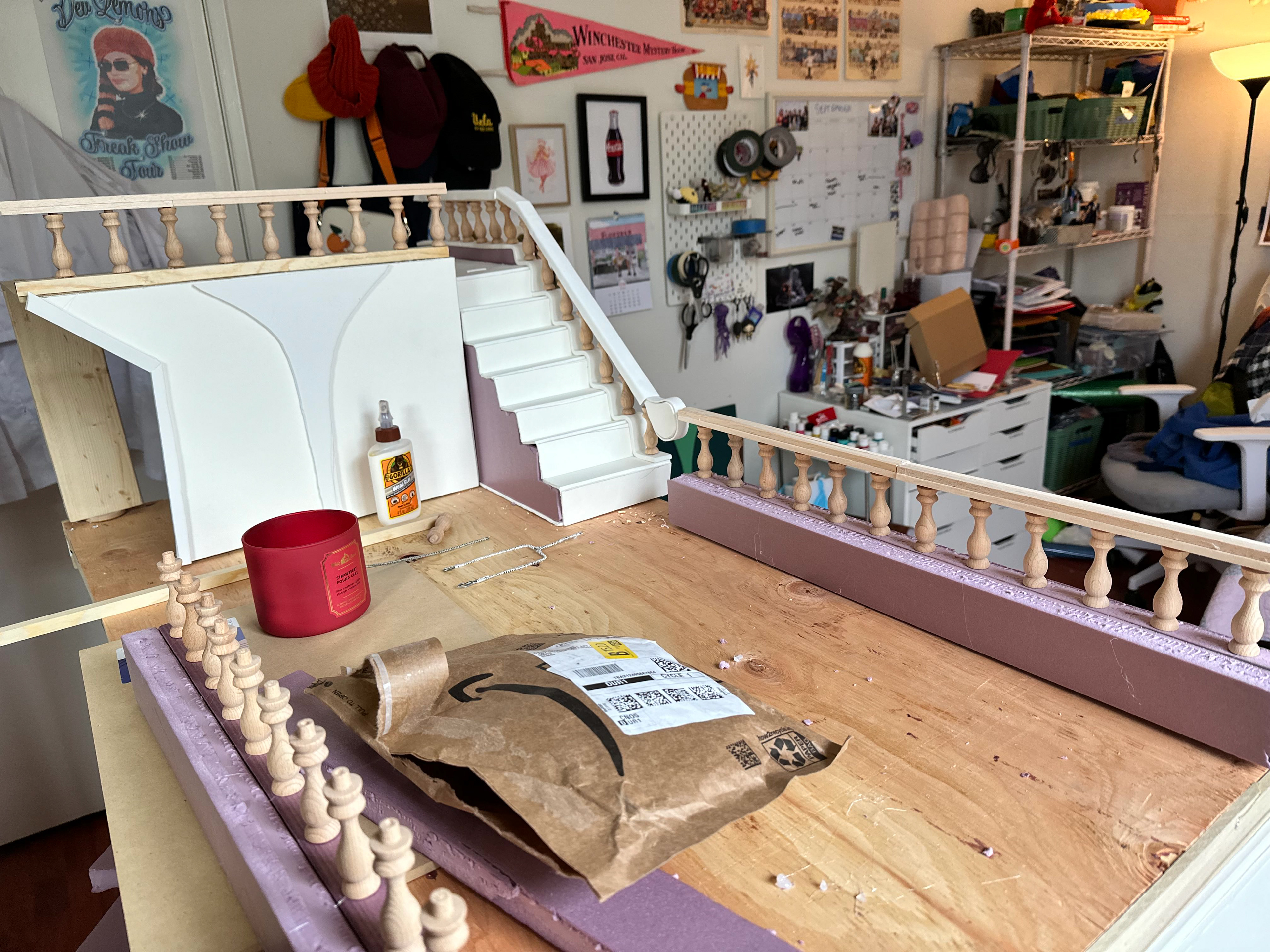 Pirate deck build! Plywood, EVA Foam, NGX Foam, & Wooden Dowels