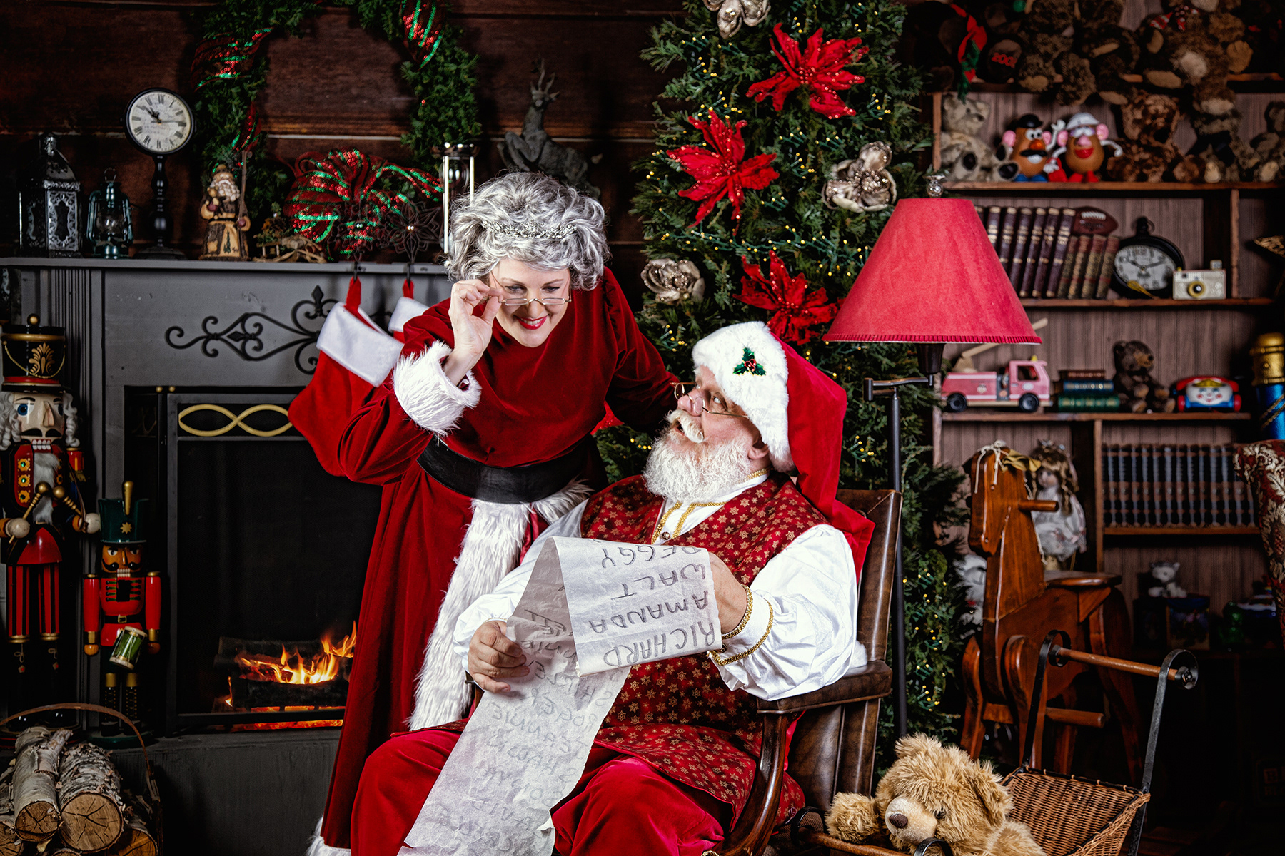 Santa Spangle and Kathleen Claus