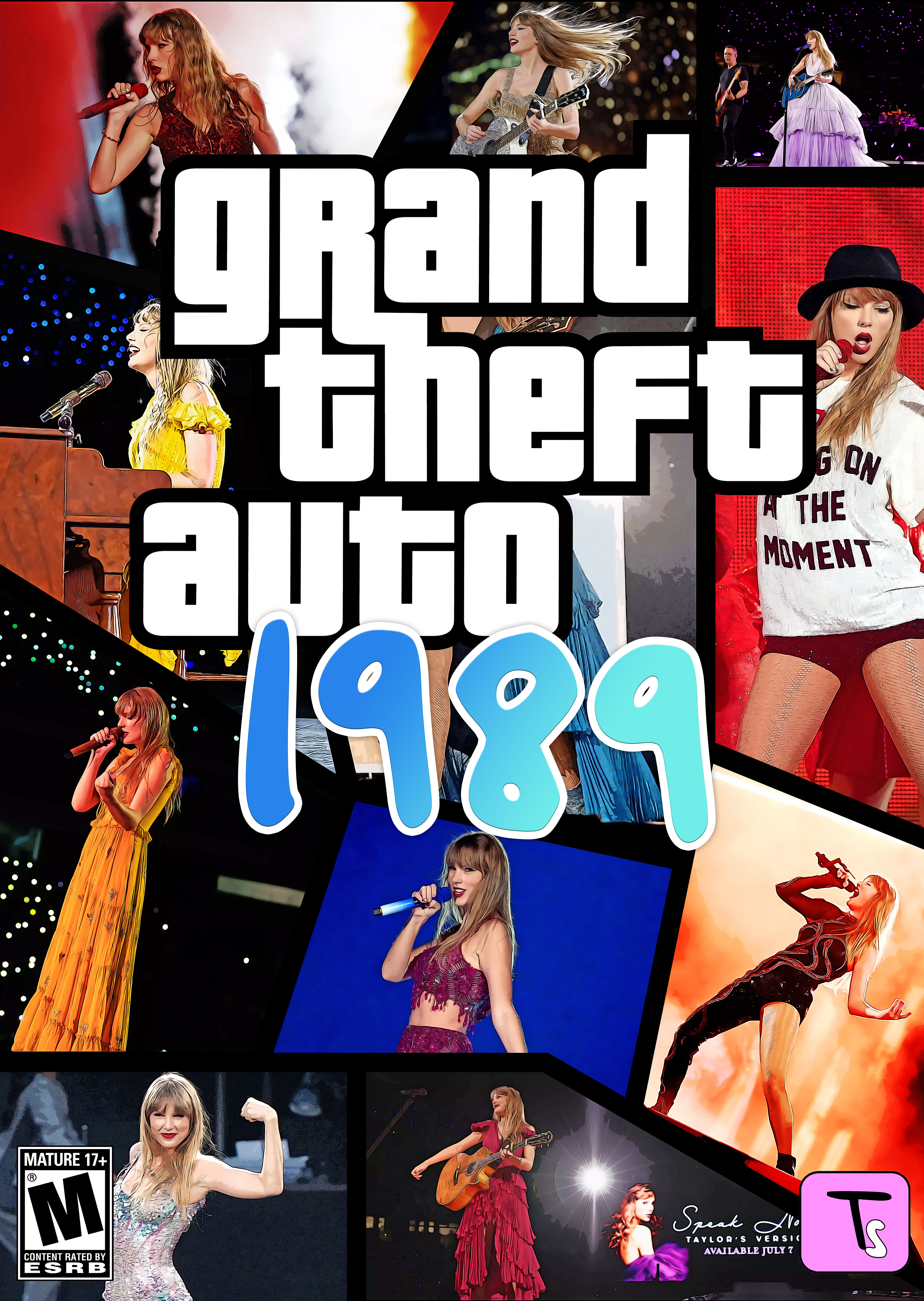 A second mock-up of a personalised 'Grand Theft Auto' themed cover art: May 14th, 2024