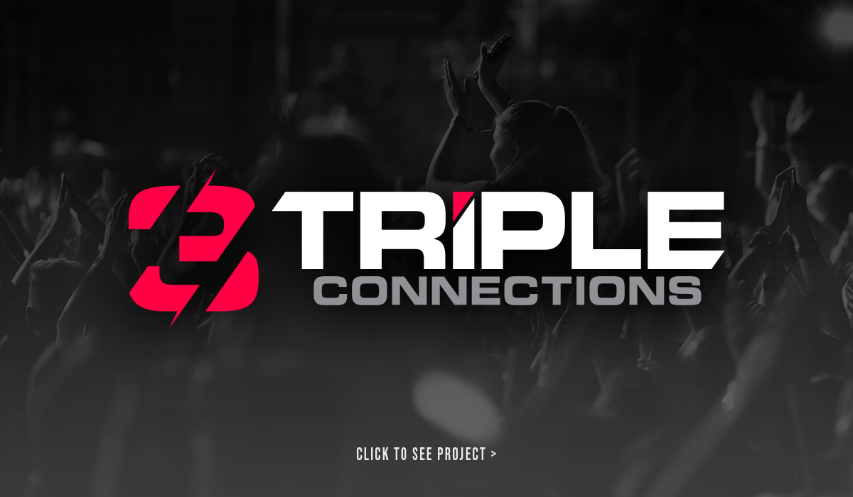 Custom business logo and visual identity design for Triple Connections