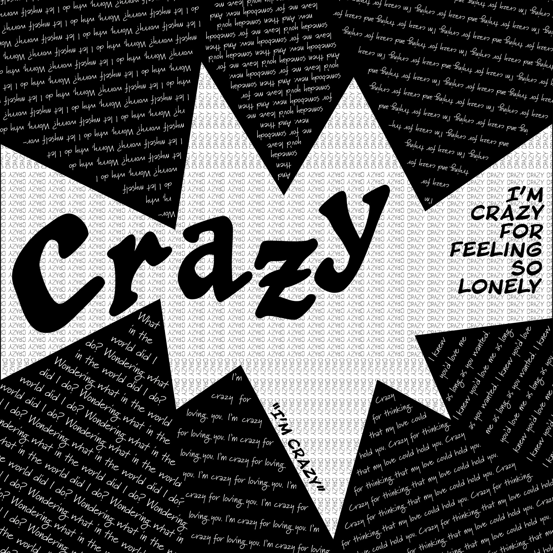 Patsy Cline "Crazy" - Typography Design