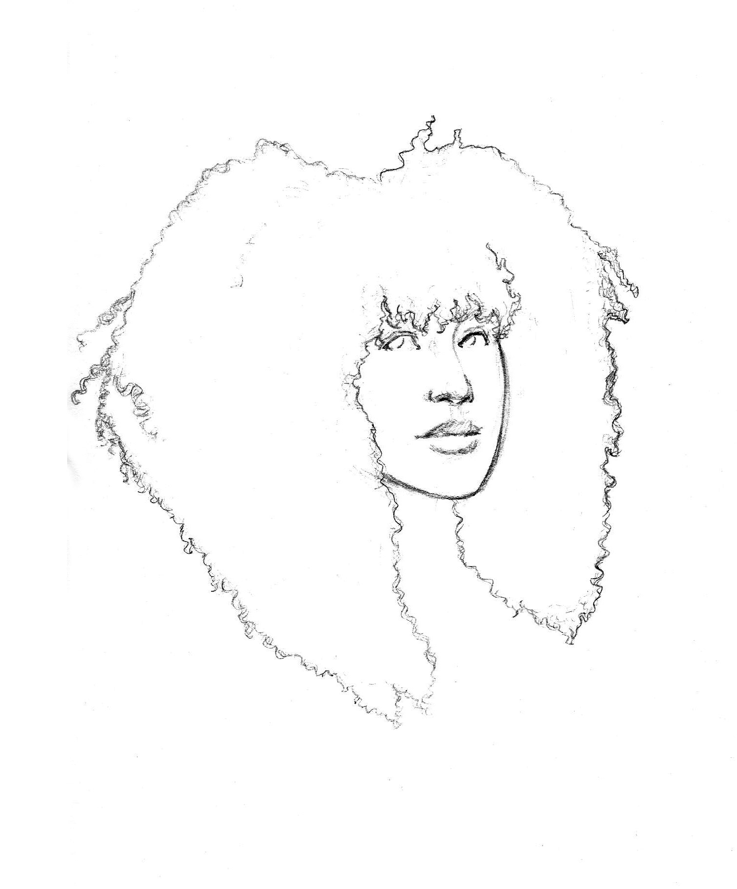 Hair Sketch 9- KVG