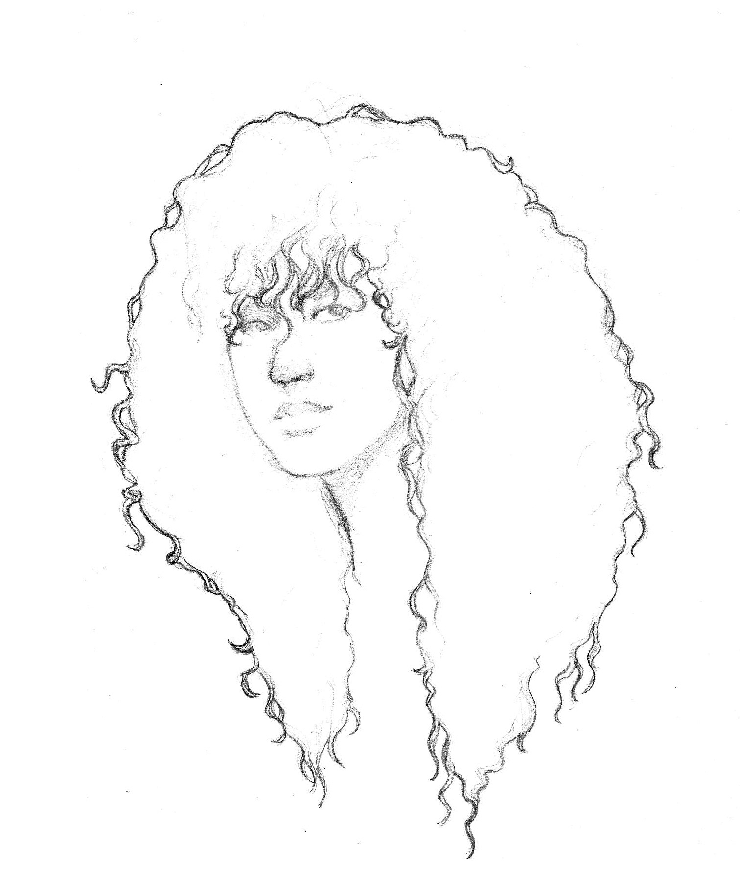 Hair Sketch 7- KVG