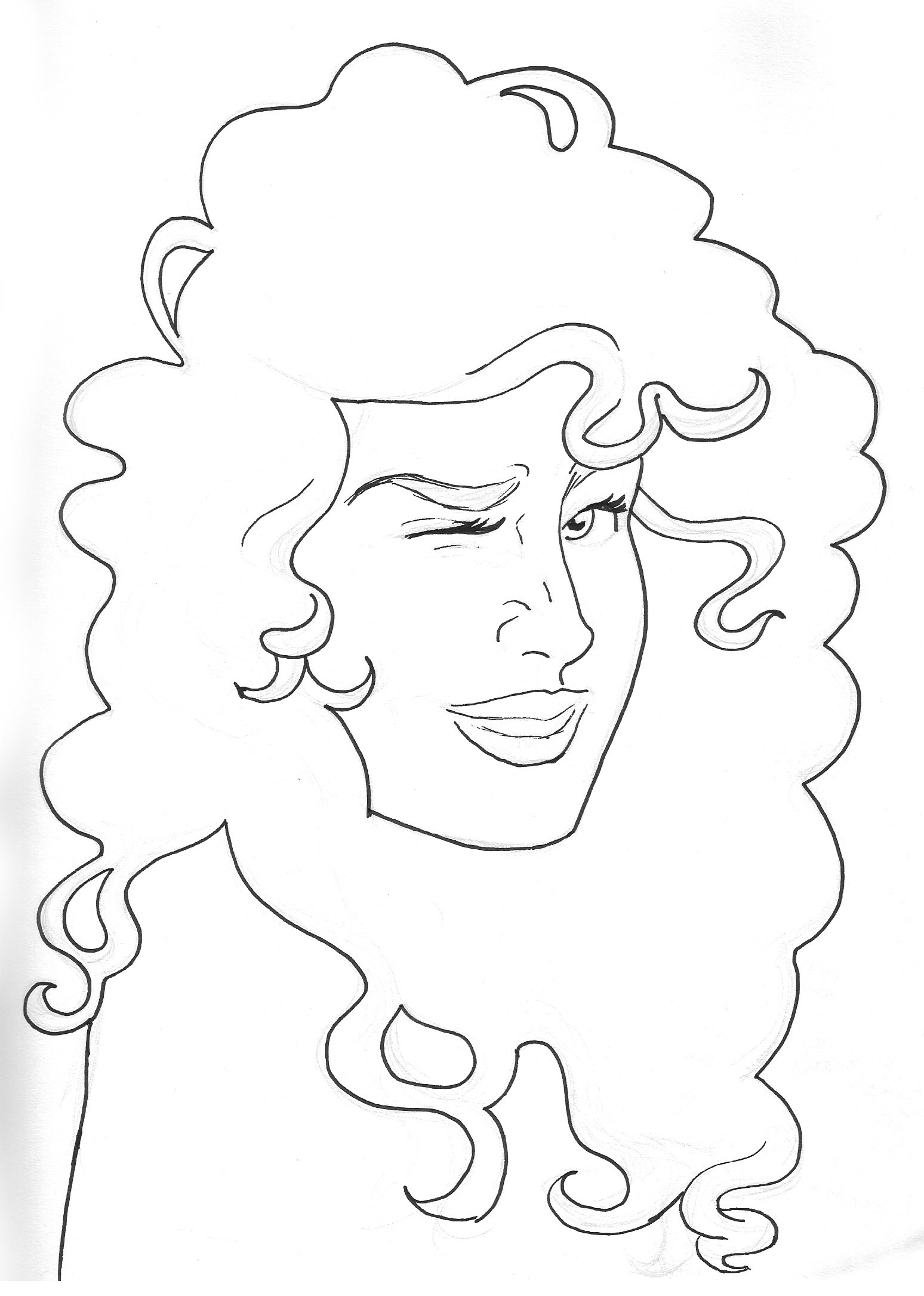 Hair Sketch 6- KVG