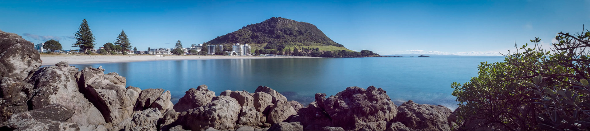 Panoramic view of Mount Maunganui