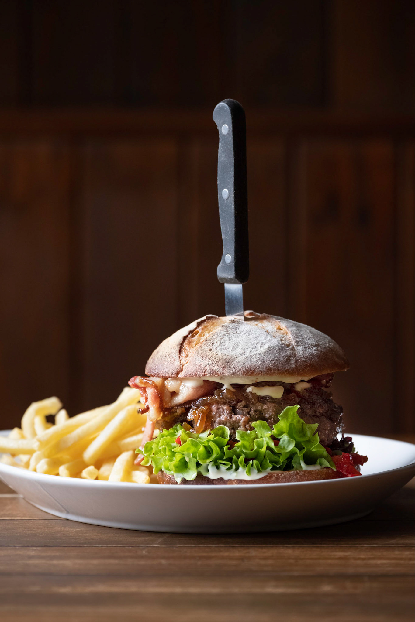 Food photography Tauranga pub - burger