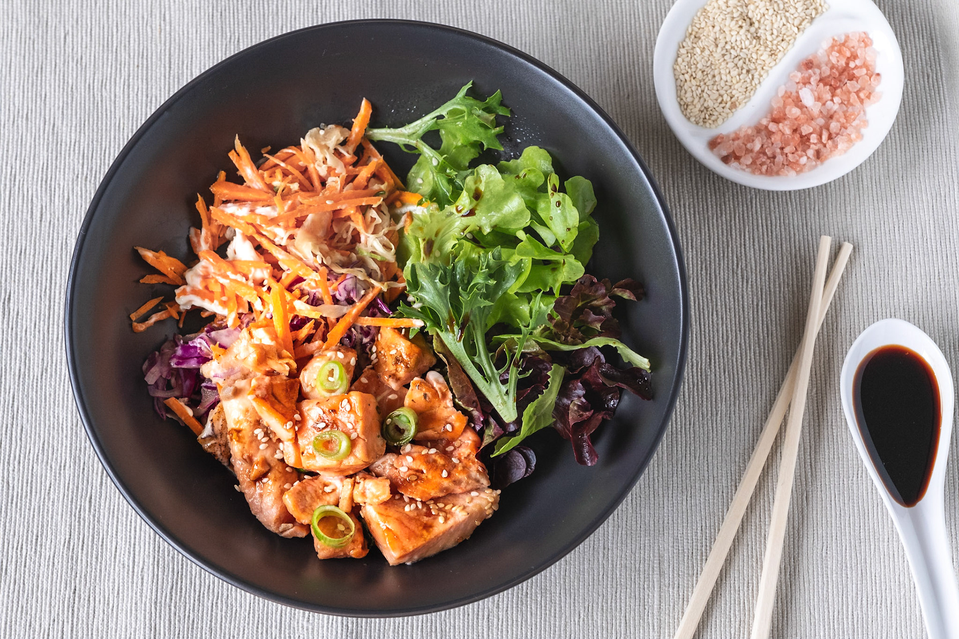 Flat lay food photography