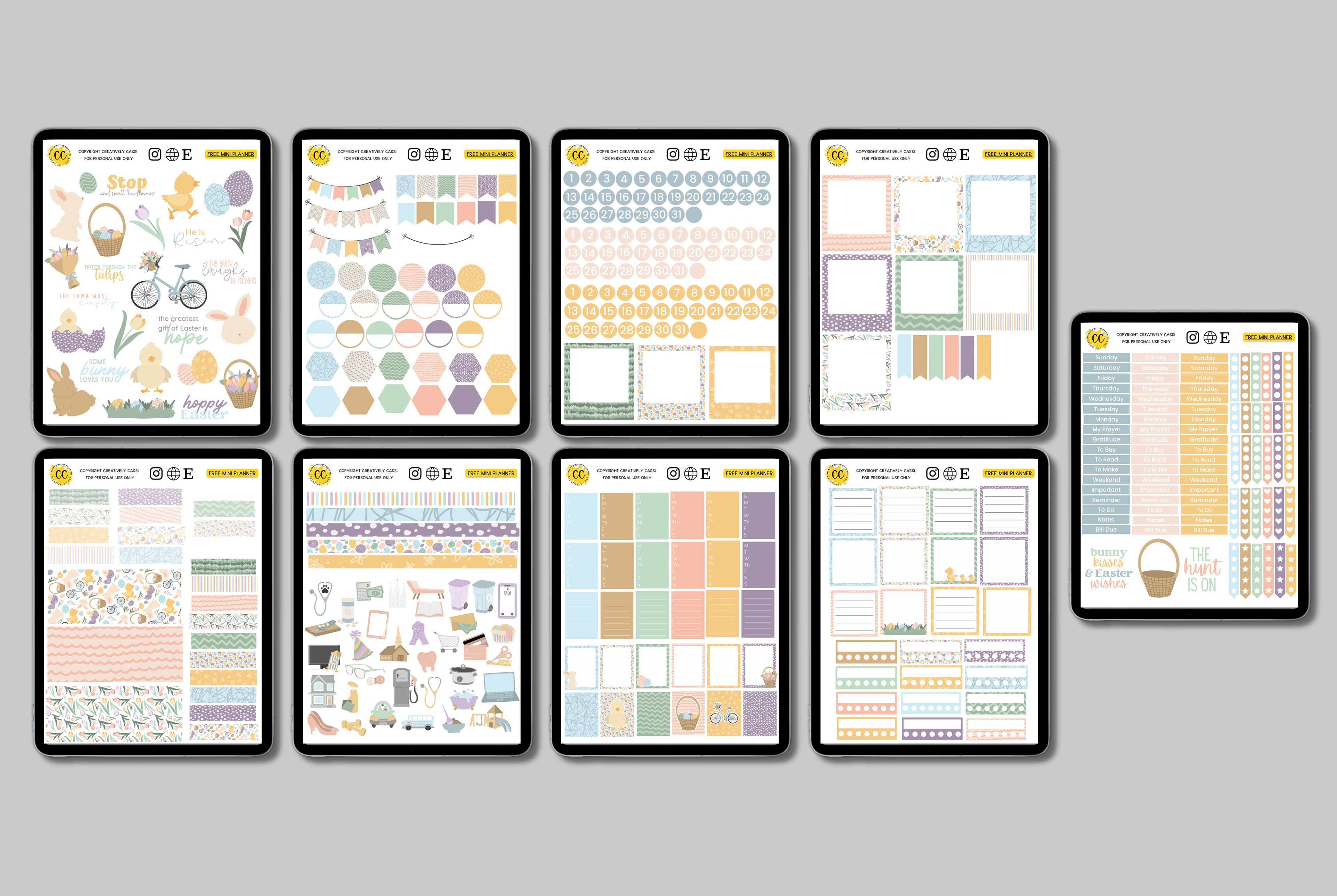 April 2023 Sticker Set