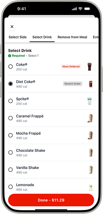 Reorder Product Swap – Beverage Flavor