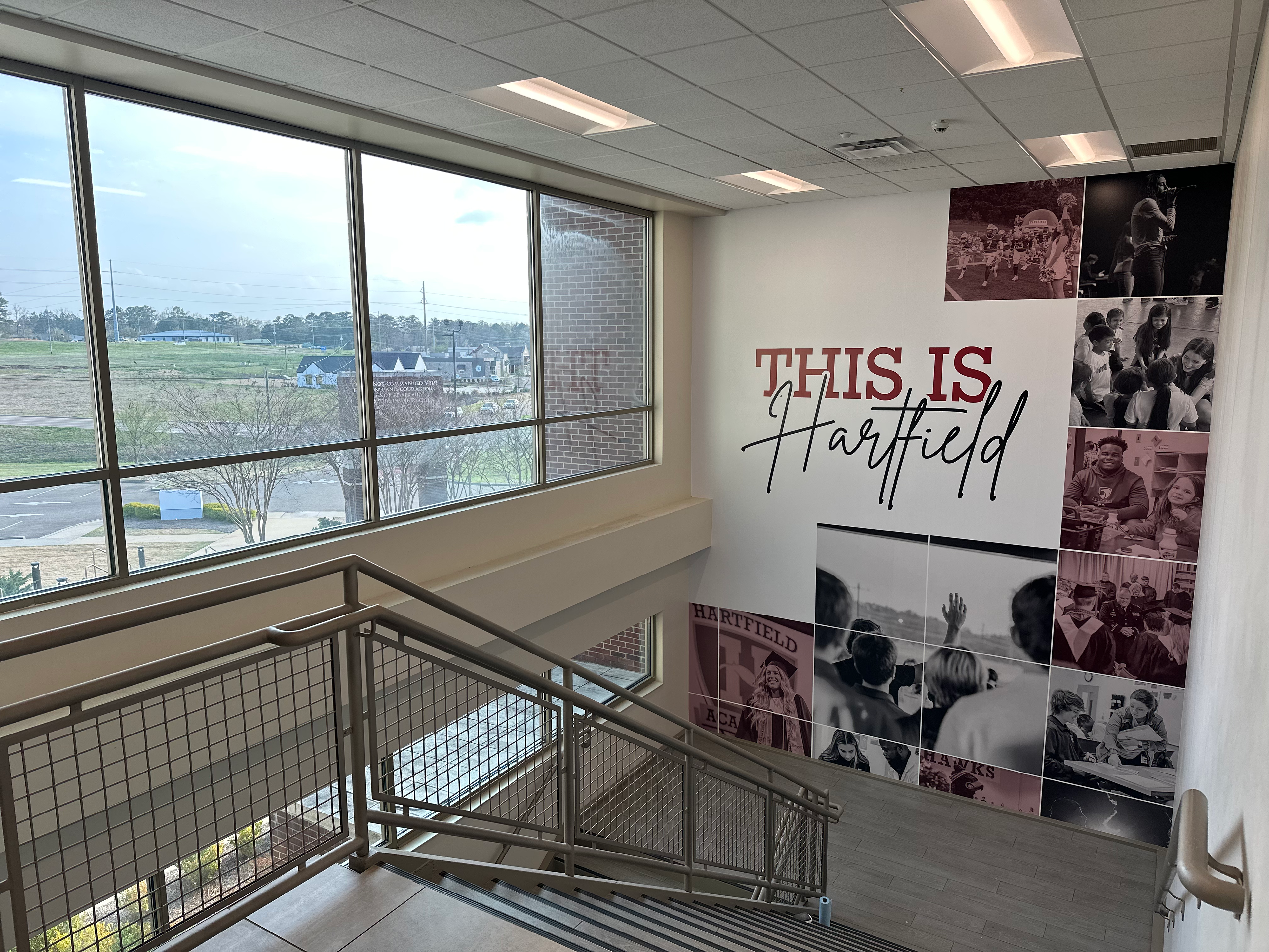 Concept, Design, Execution. The concept for this design was birthed from a deep desire of the school Admin to showcase the heart of the school.