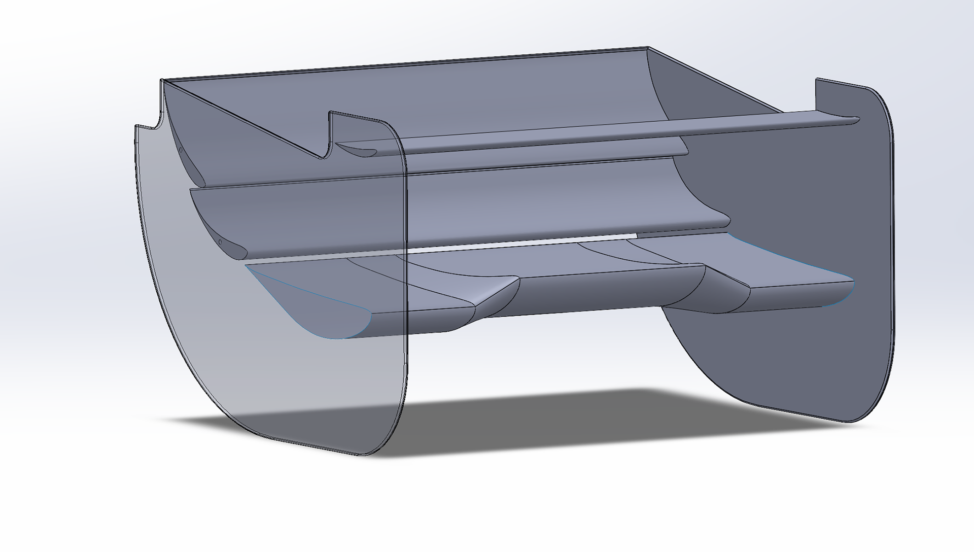 Isometric View of Rear Wing