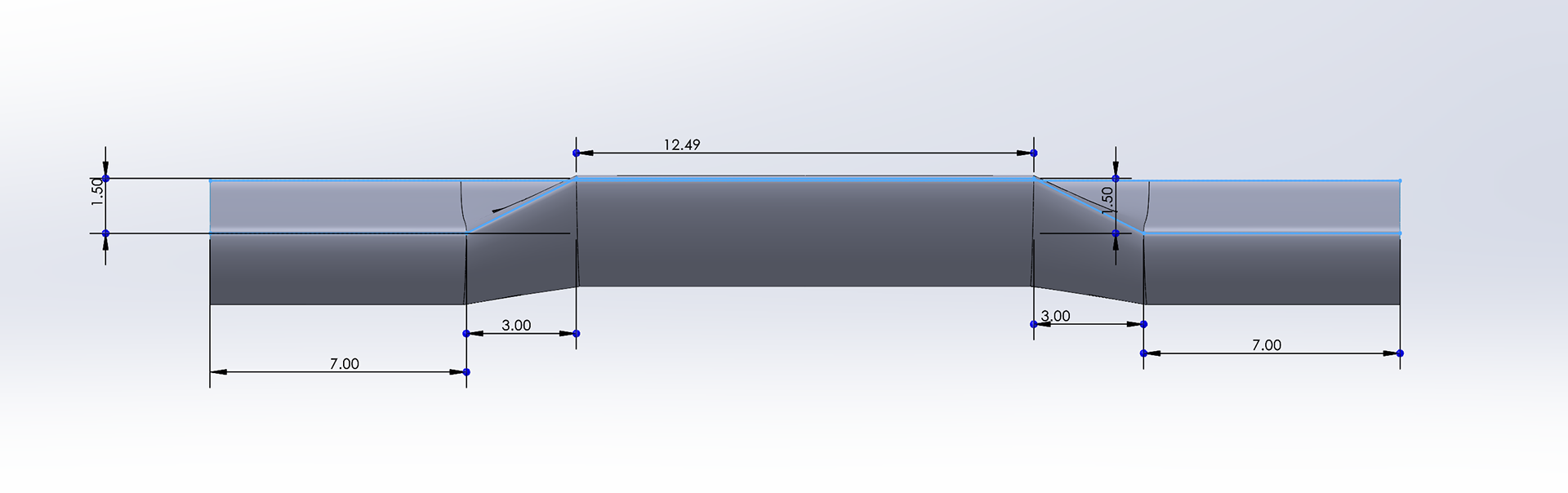 Front View of Custom Major Airfoil