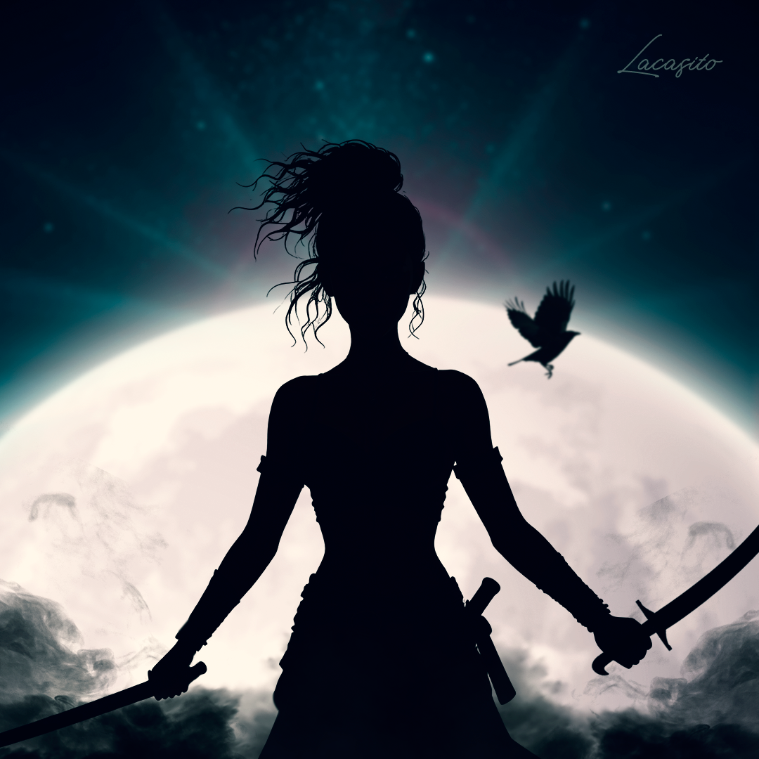 Guerrera Bajo la Luna