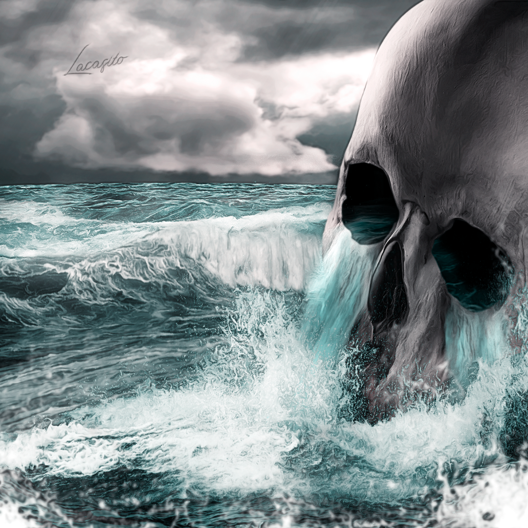 Skull And Sea