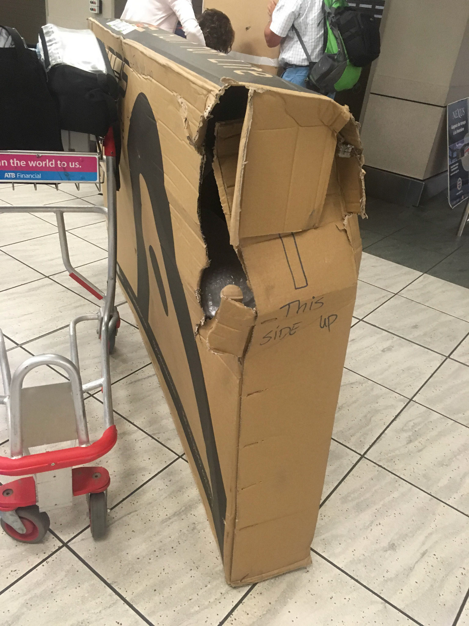 Fortunately only the box was damaged....