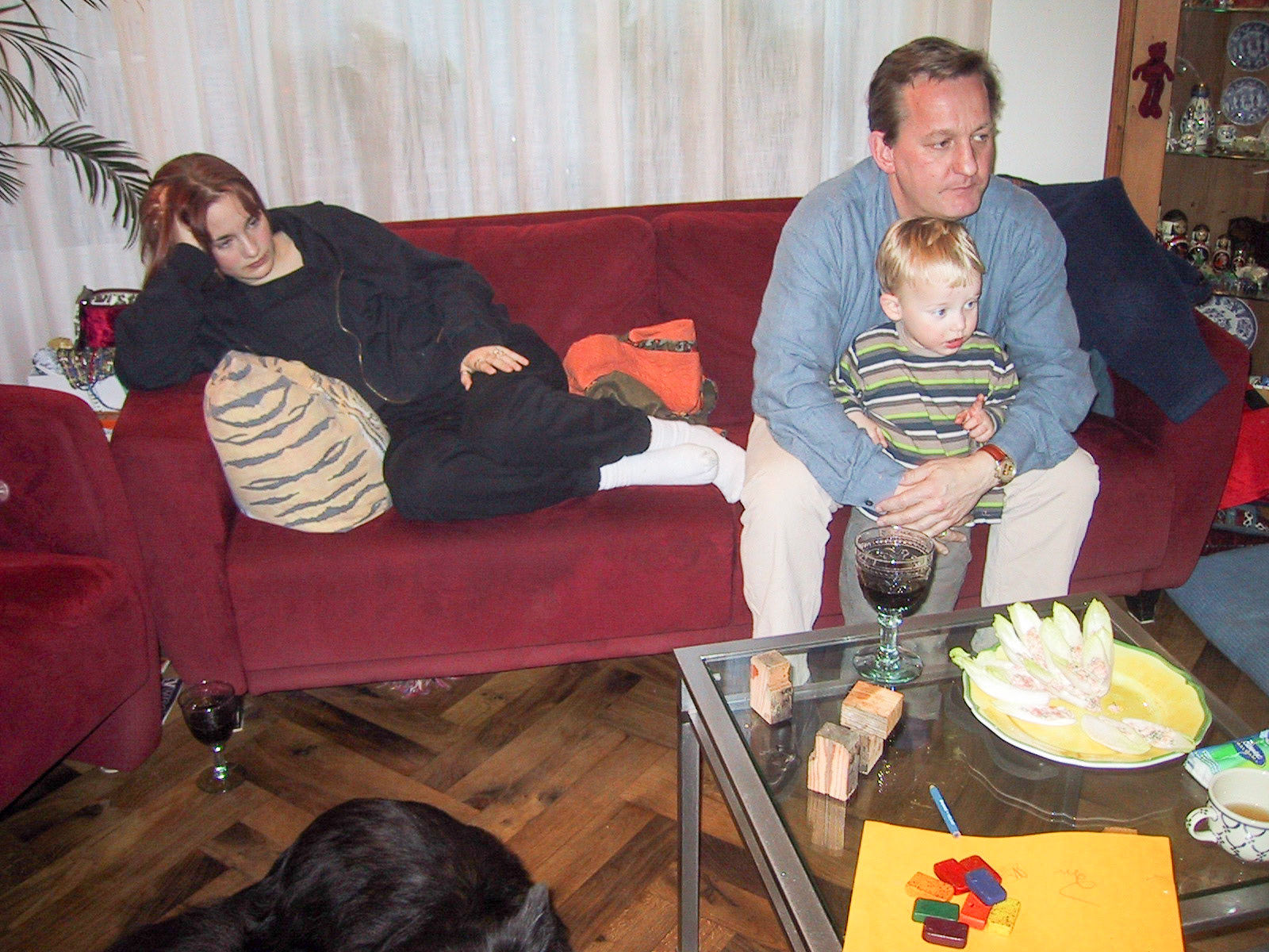 Daar is Papa weer!