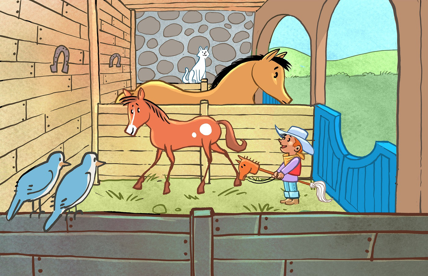 Le petit cheval qui ne voulait pas sortir