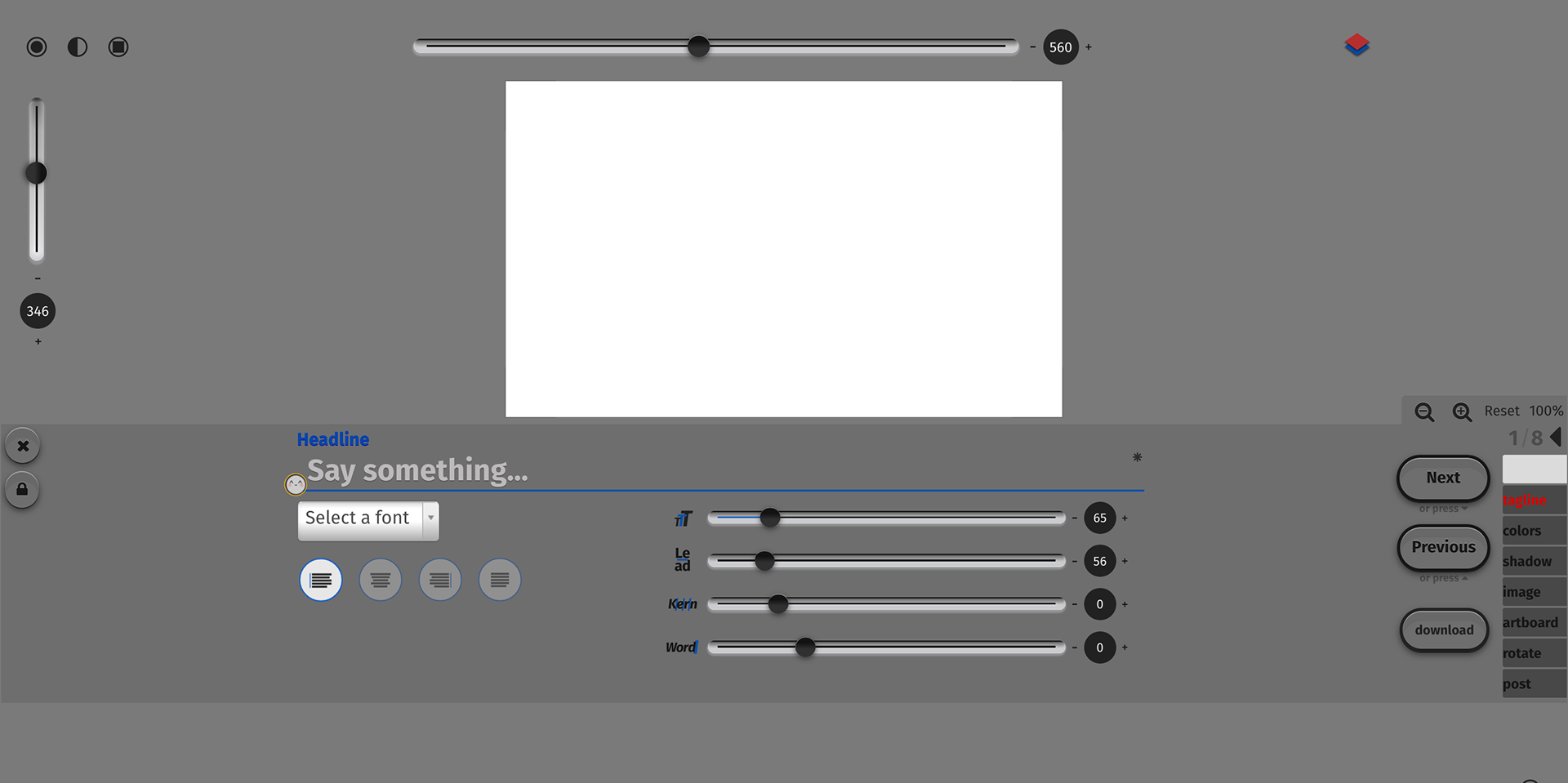 a middle skeuomorphic version of the typo studio
