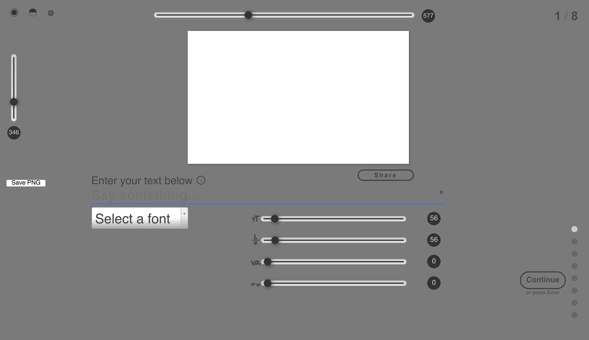an early version of the typo studio