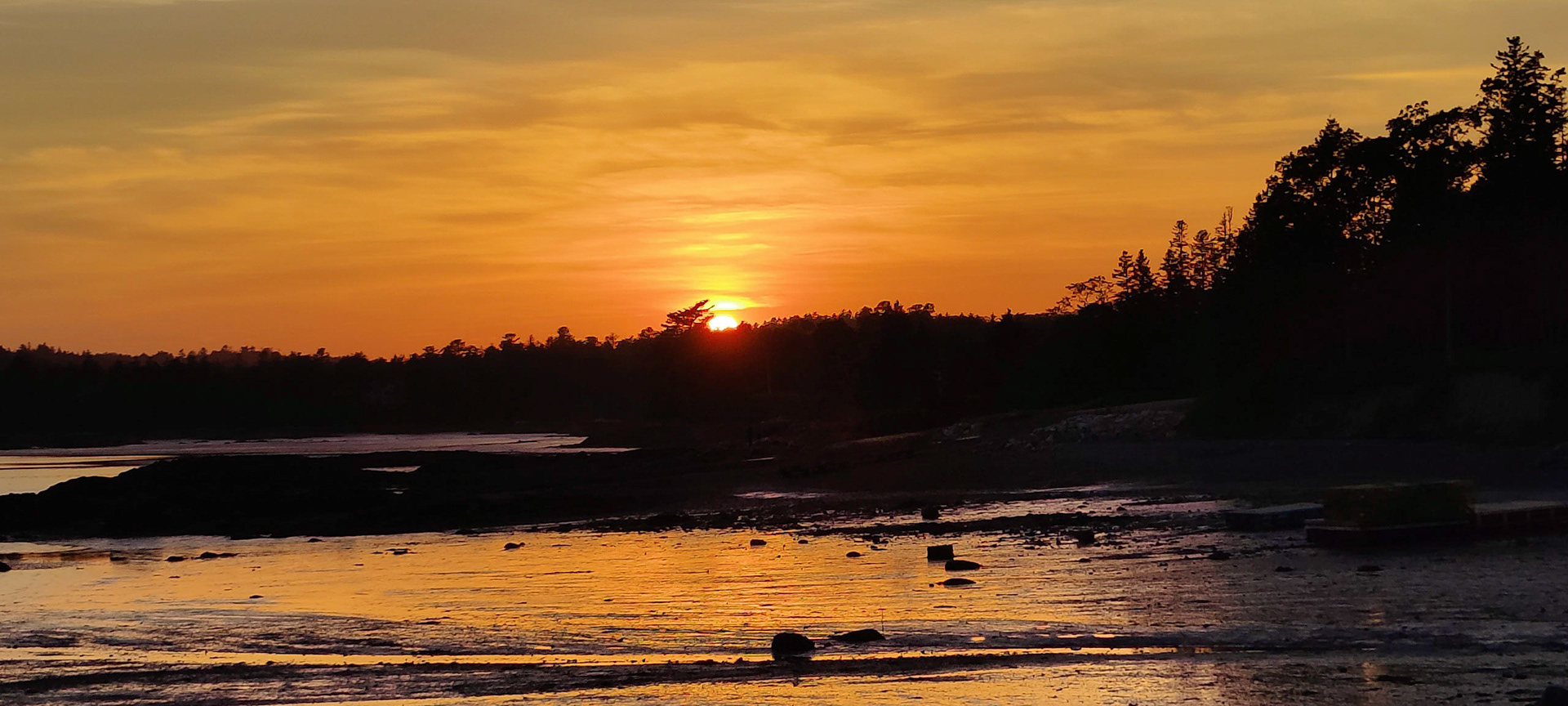 Sunset from our campsite