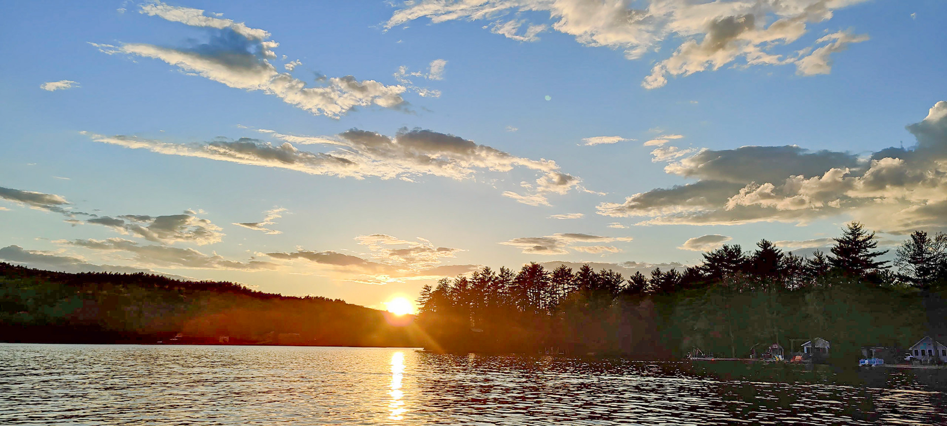 Sunset at Milton 3 Ponds