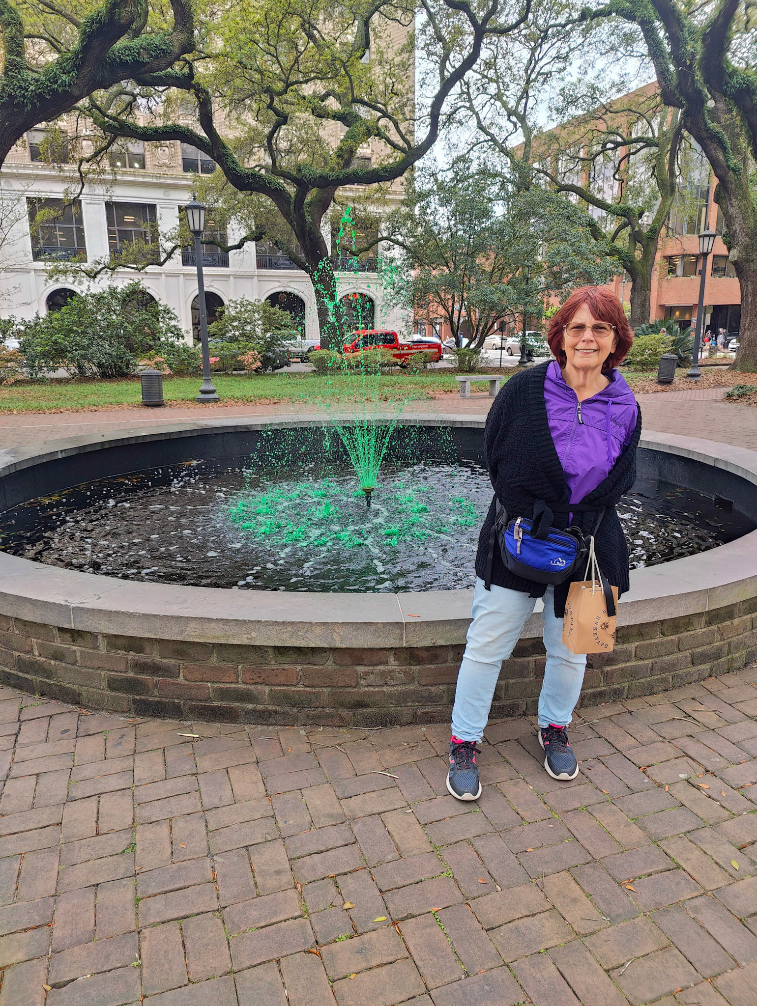 Green Fountains for St Patrick's Day