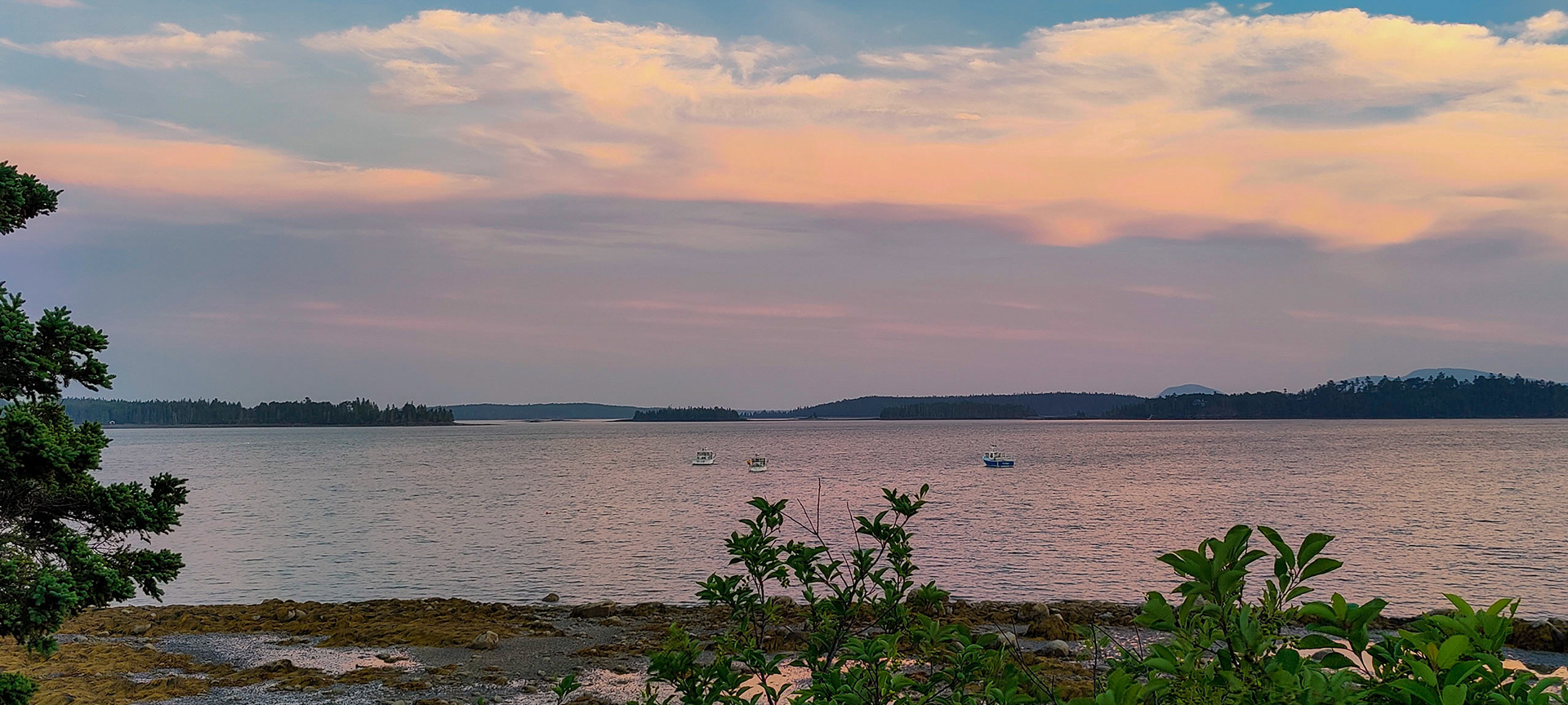 Sunset from our campsite