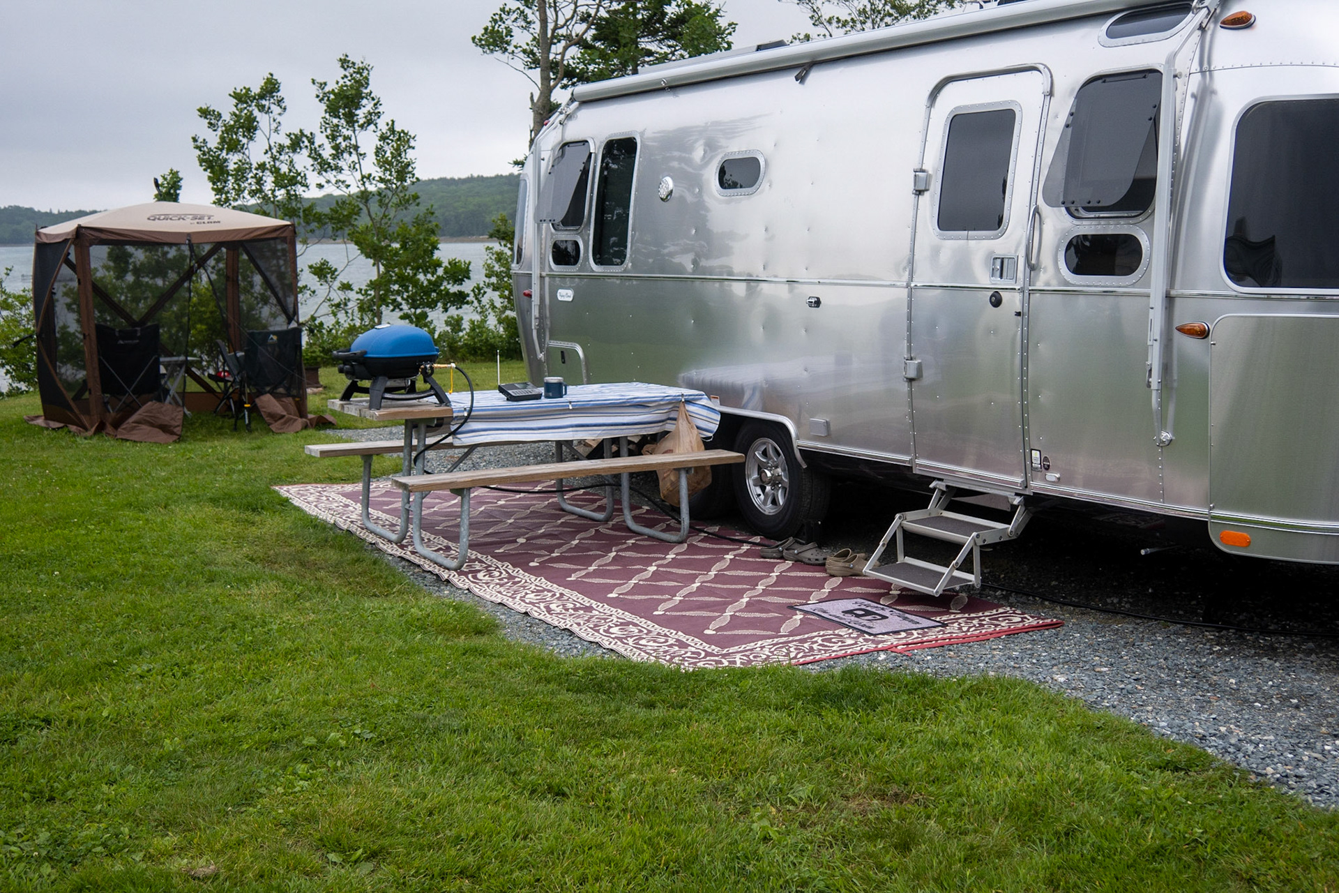 Our ocean-front campsite