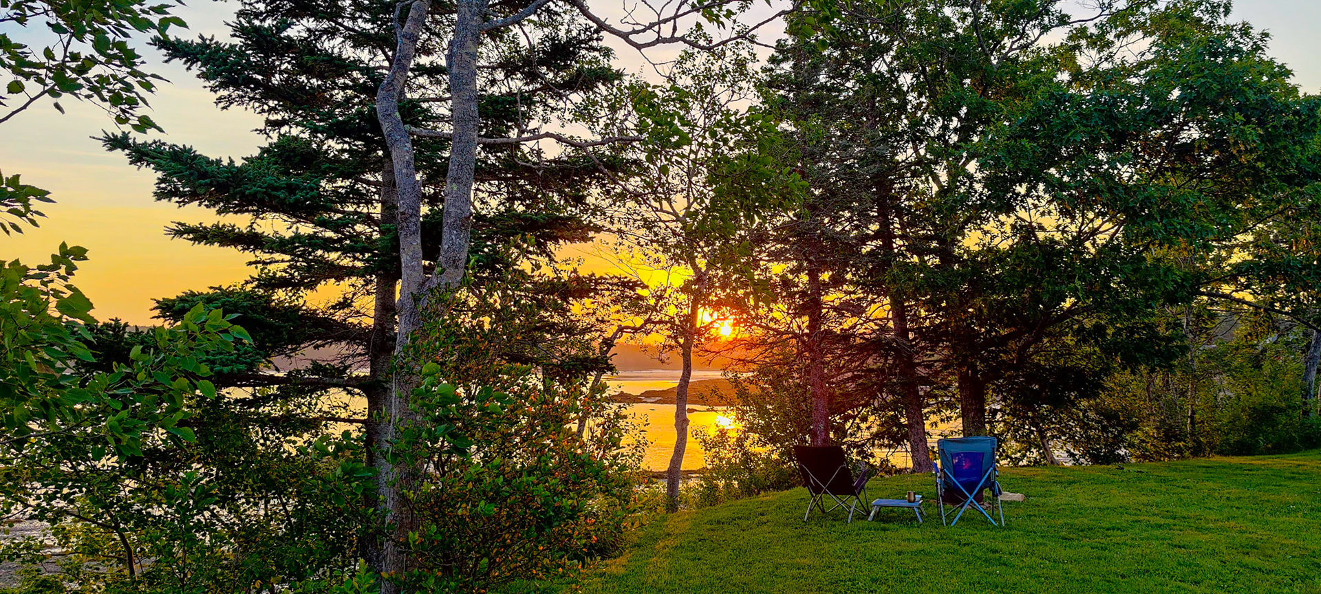 Sunset from our campsite