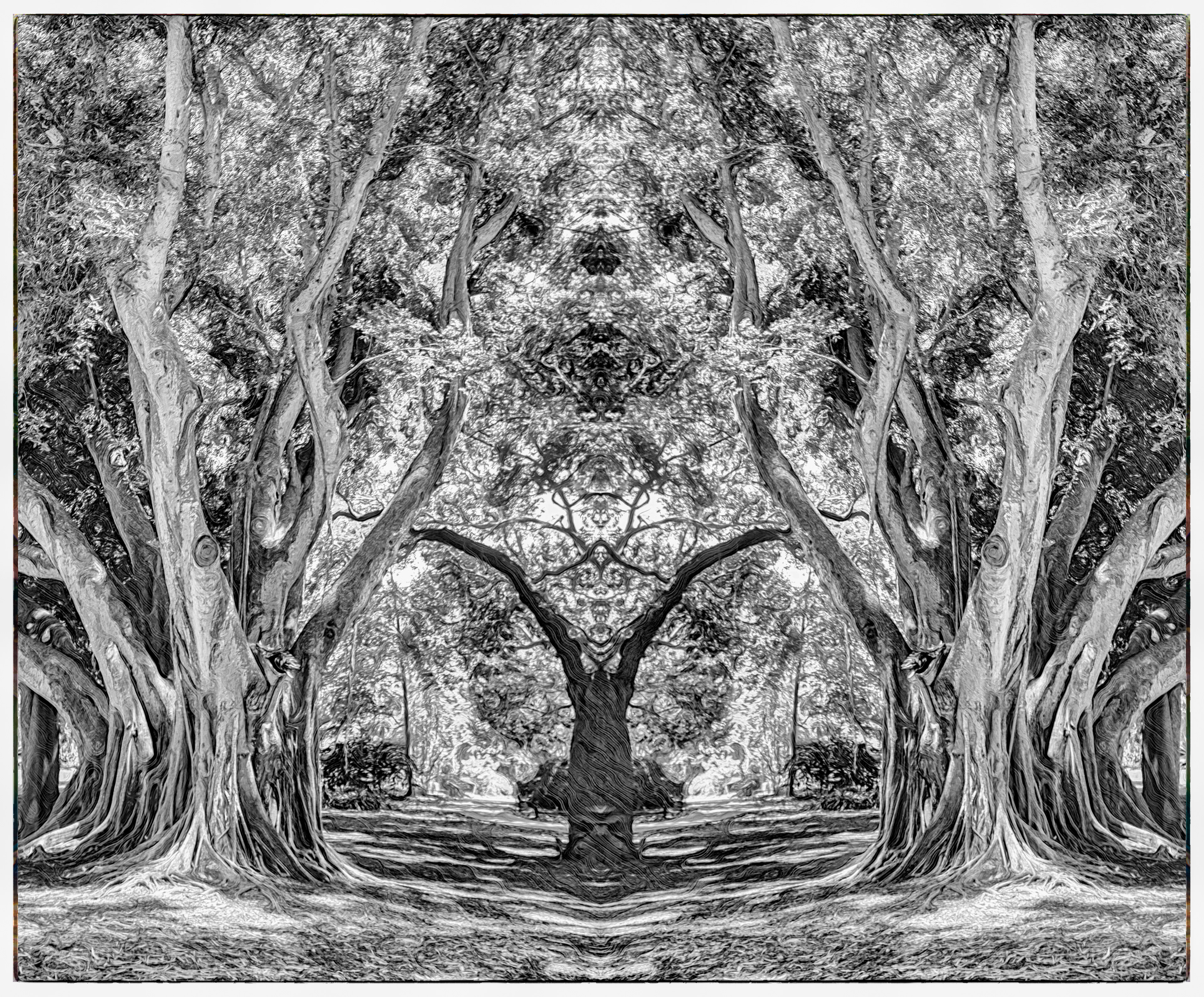 Monument to Madness monochrome