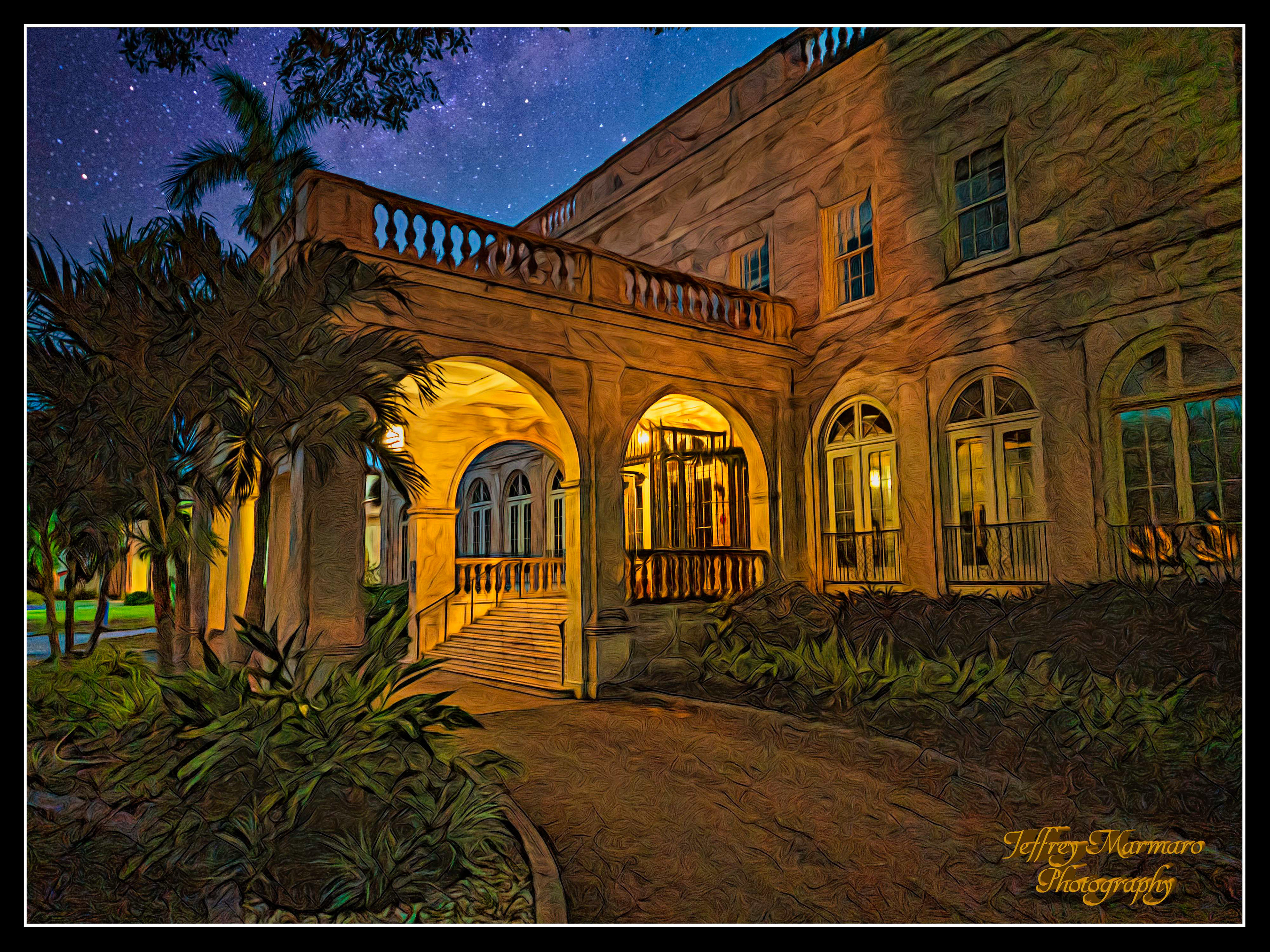 Port Cochere at Night