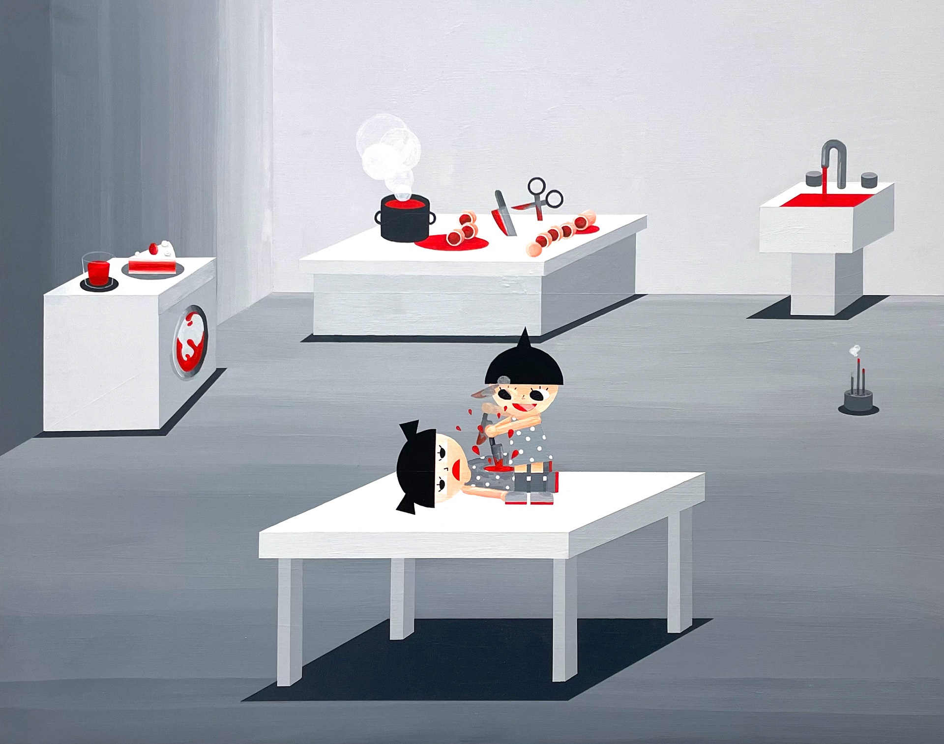 Acrylic on Wood, 2021, 16x20 inch (SOLD)