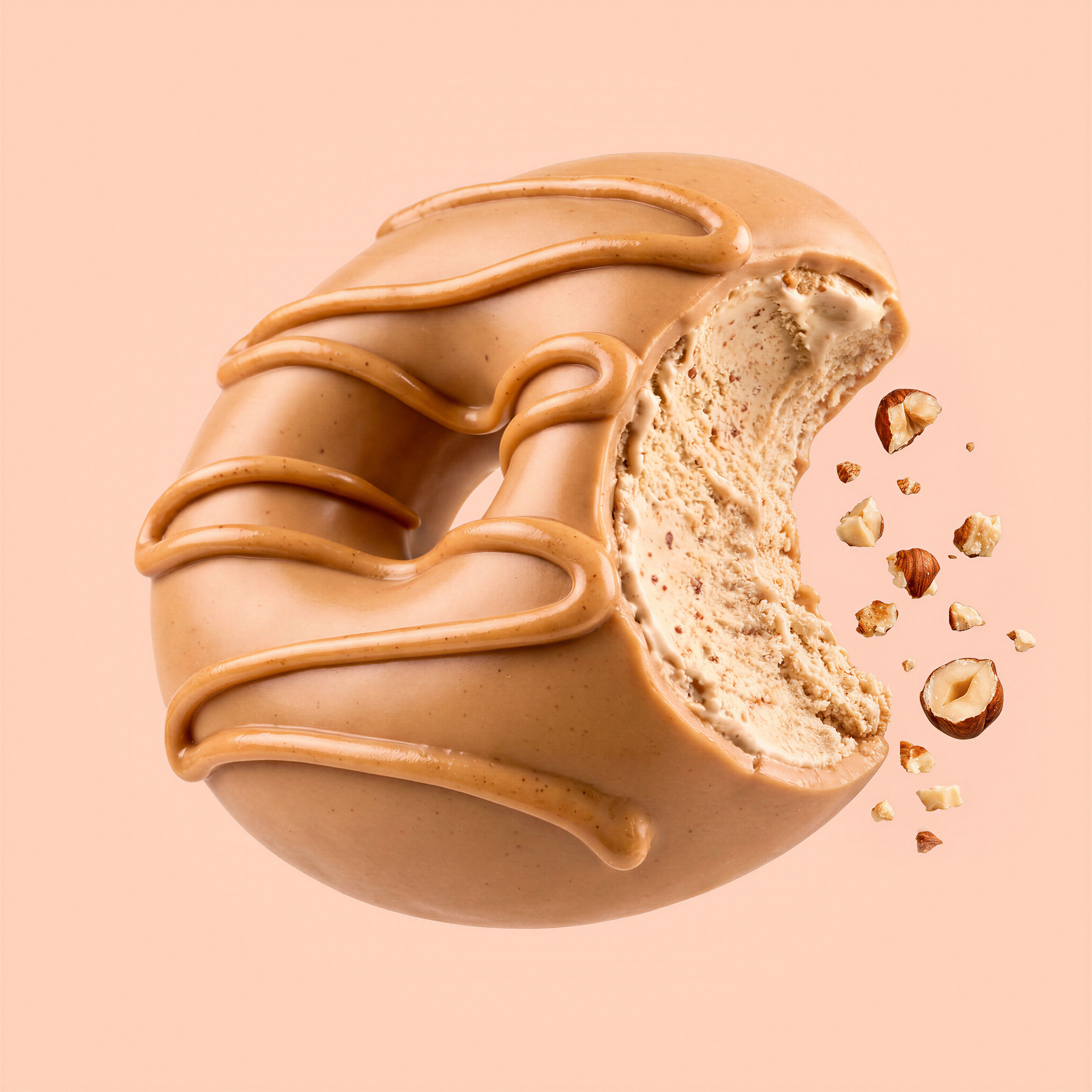 Photorealistic donut CGI render, high-end food visualization