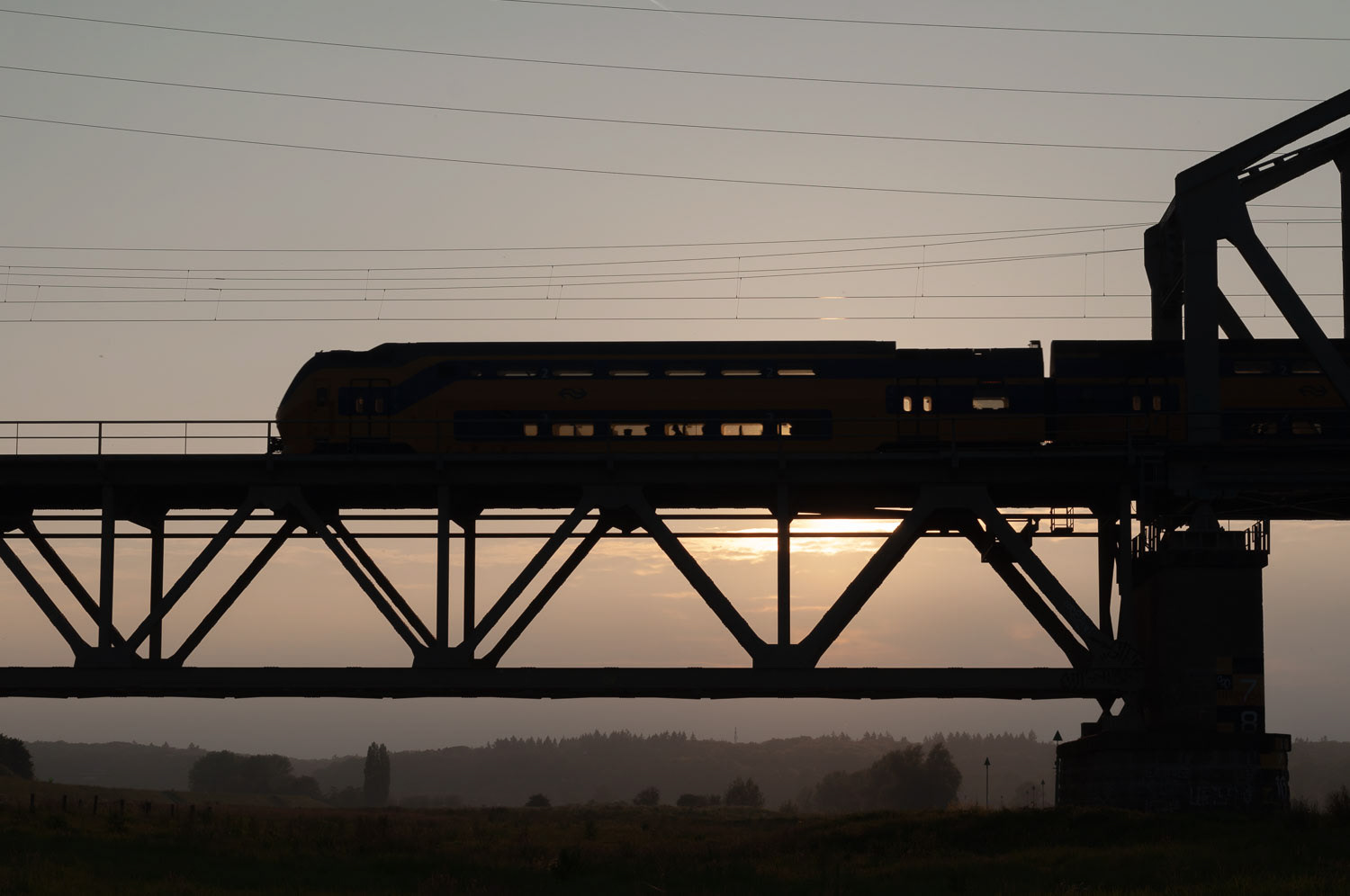Spoorbrug Nederrijn