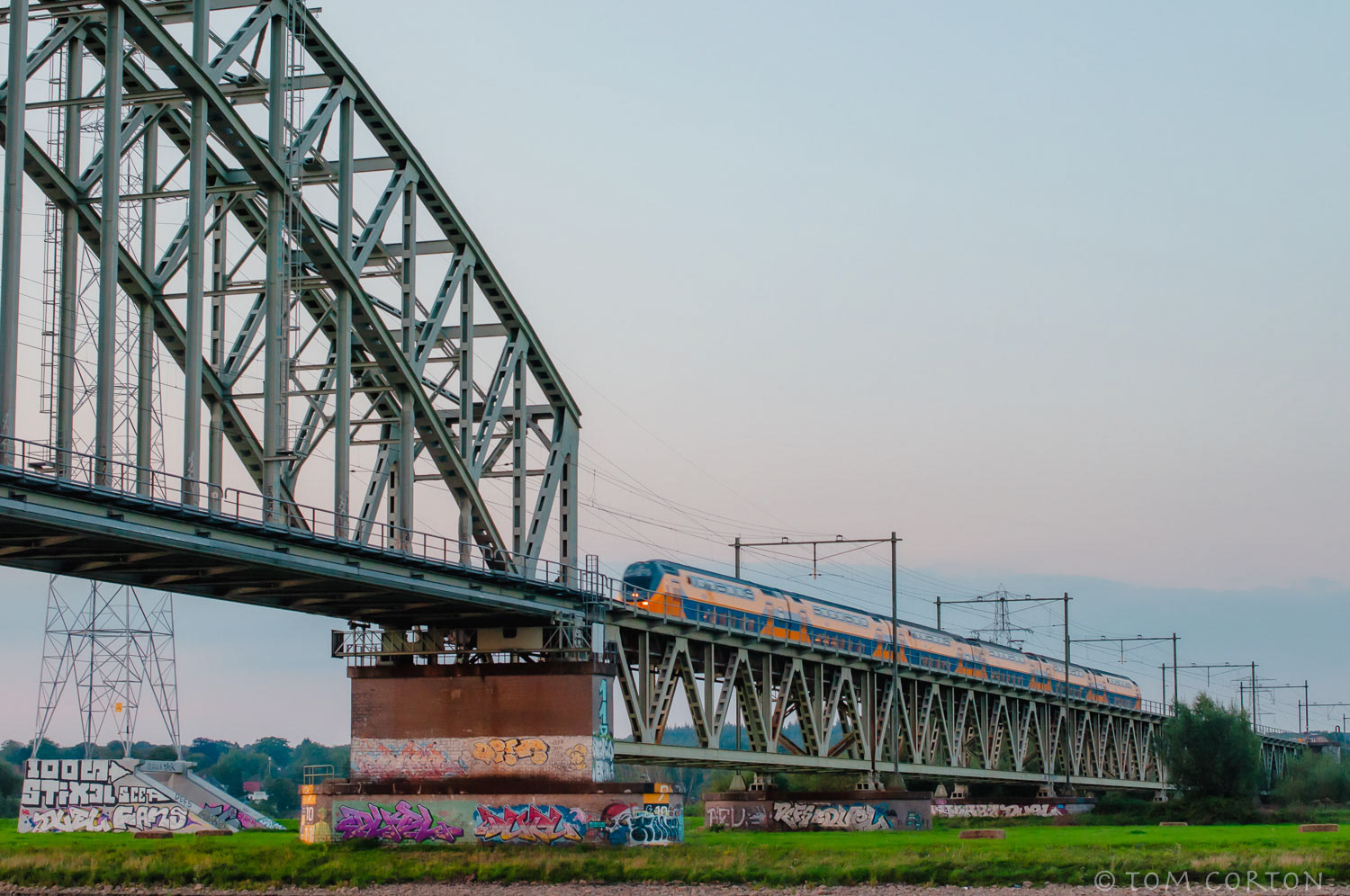 Spoorbrug Nederrijn