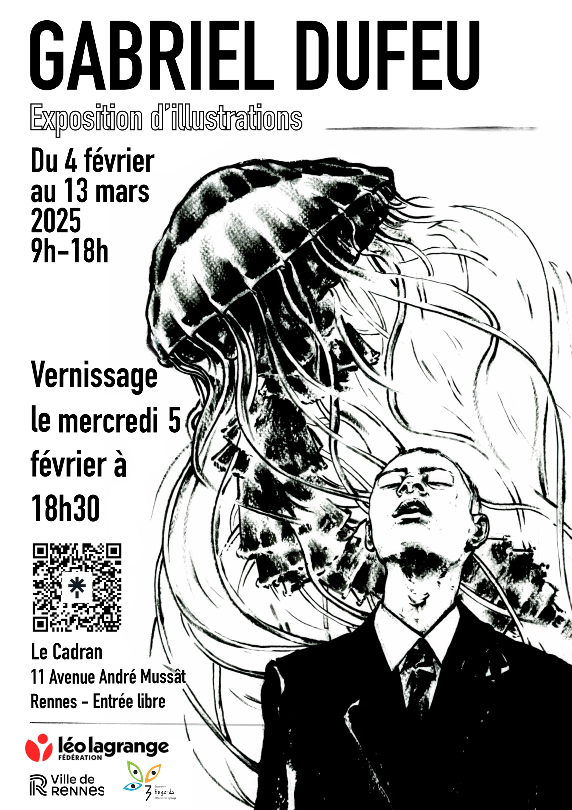  3 février - 13 mars 2025 Rennes - Espace Cadran