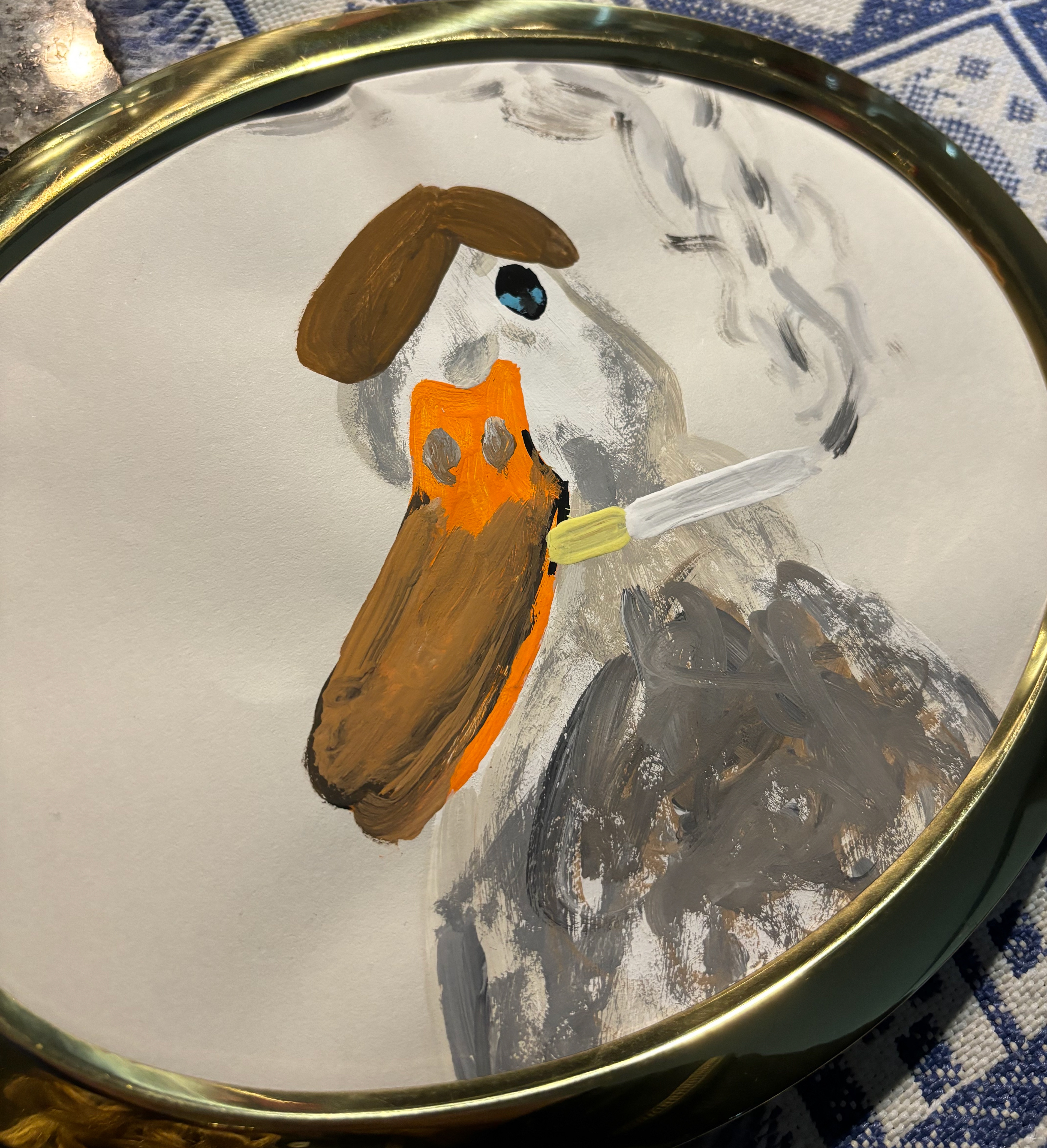 Toupée Duck w/ Cigarette