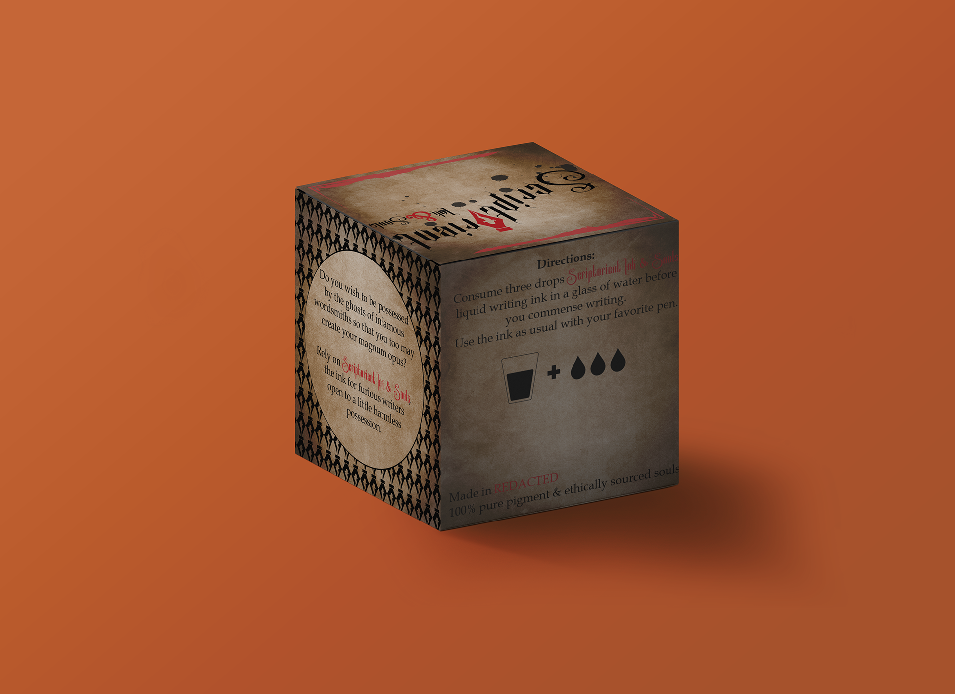 Harper Woods Novelty Ink Packaging Design