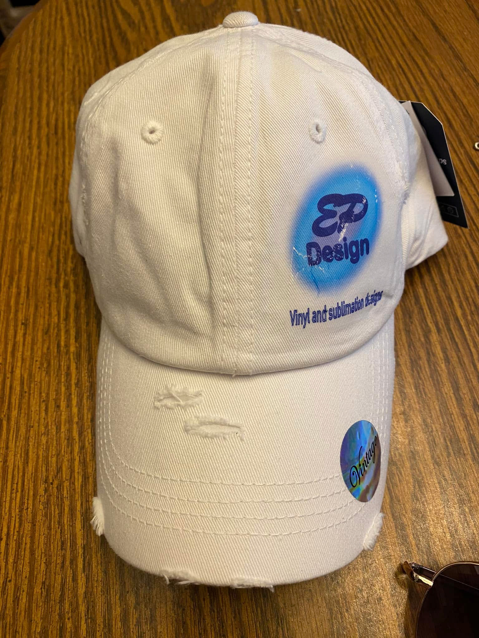 distressed hat 