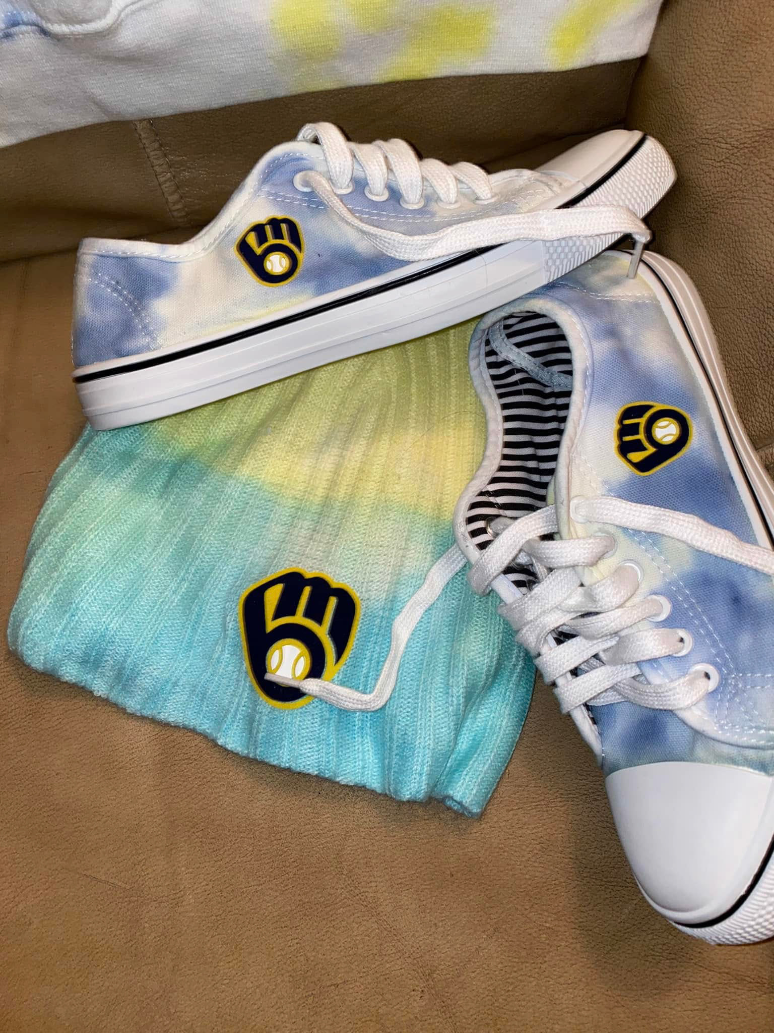 tie dye and vinyl 