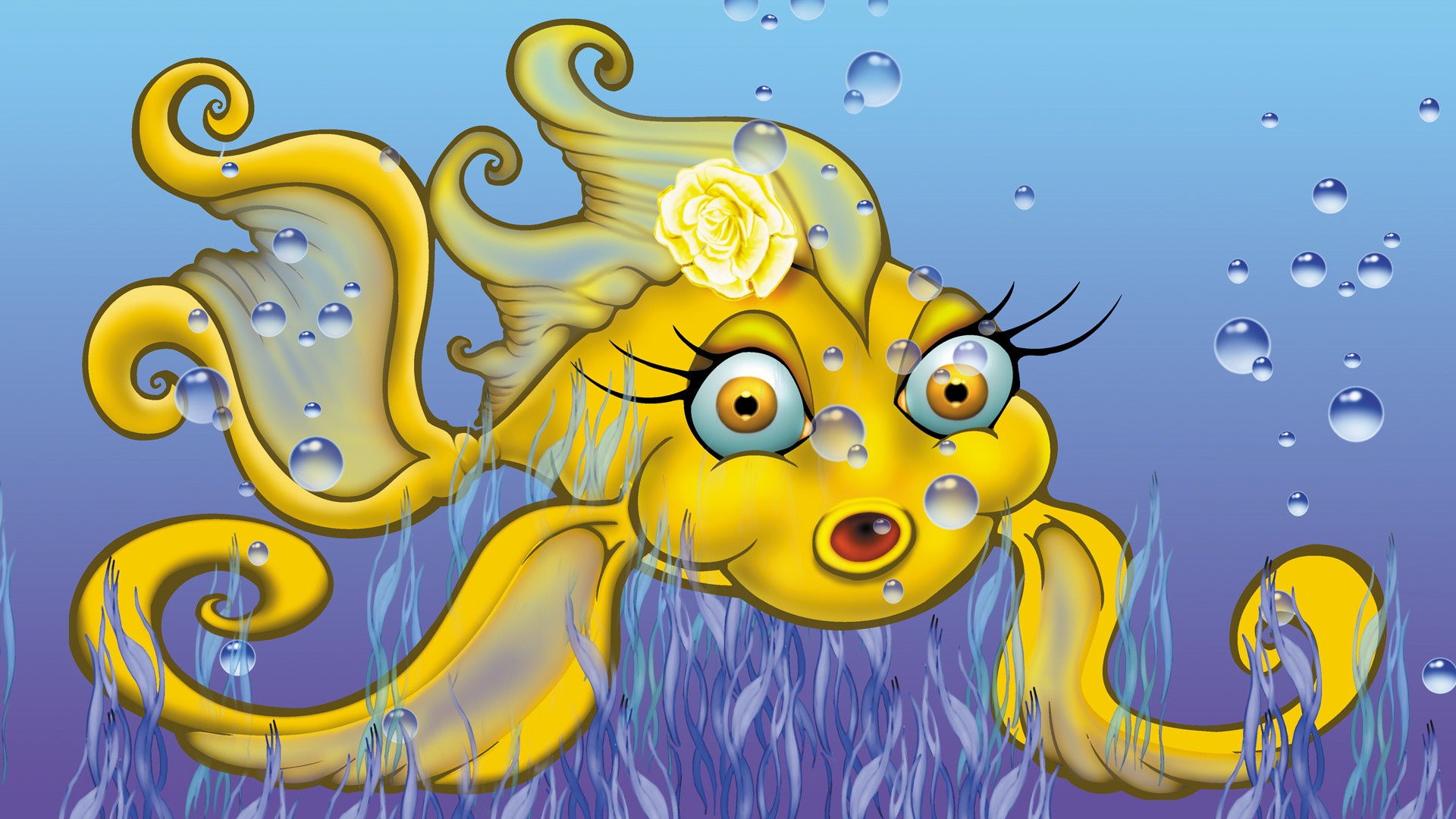 The Golden Voice of Ladyfish Digital PAINT