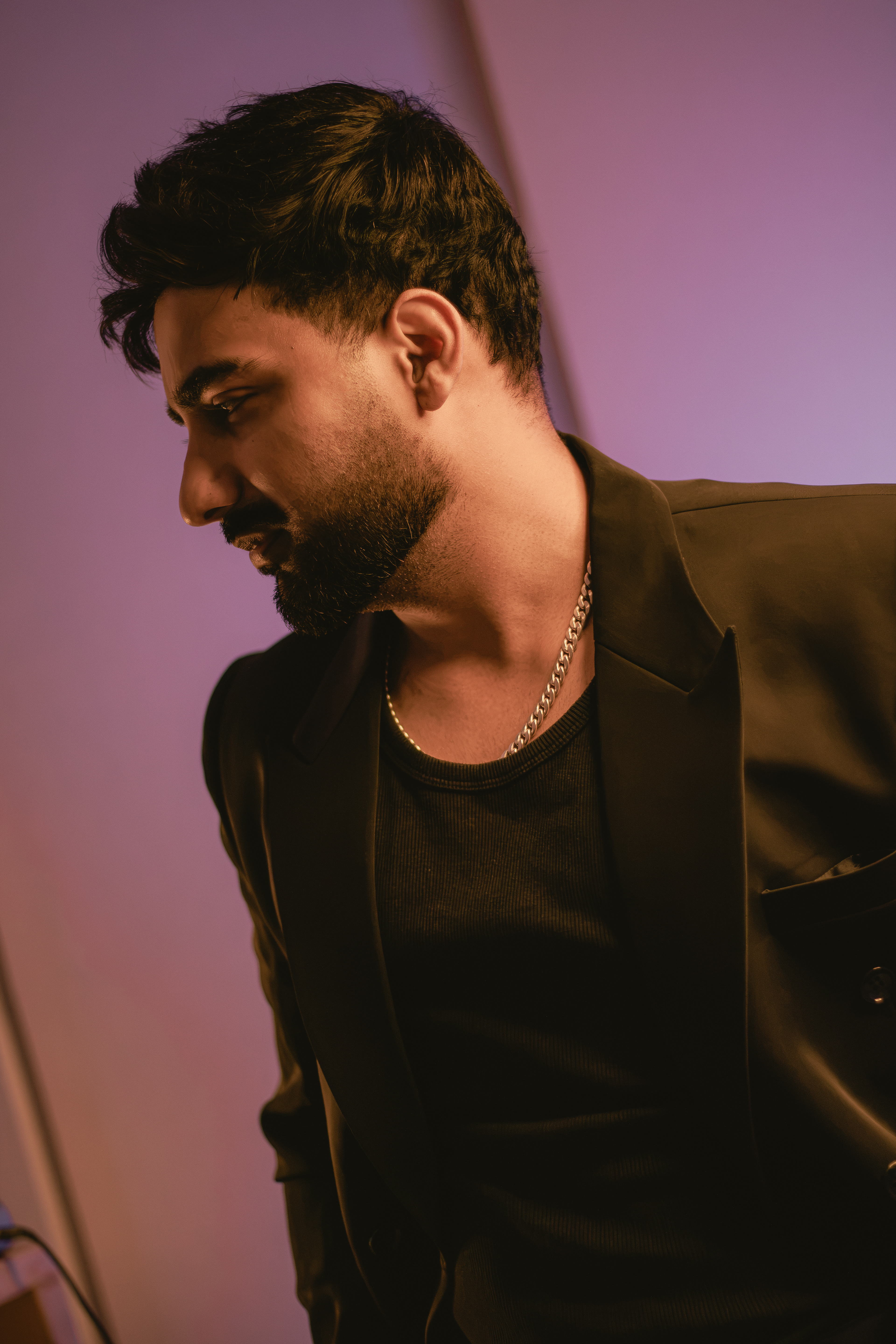 Randheer flora posing during a photoshoot