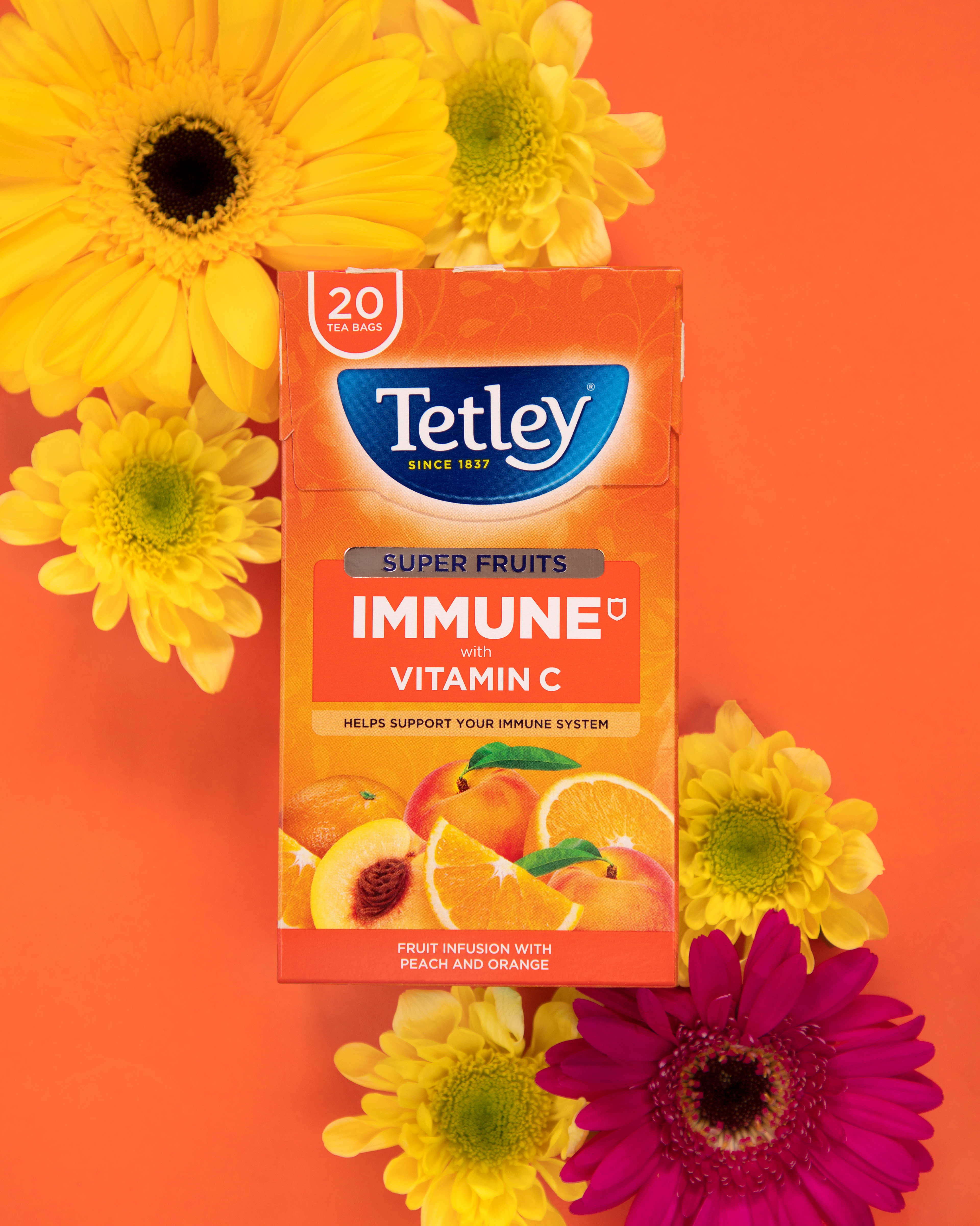 TETLEY FRUIT INFUSIONS TEA