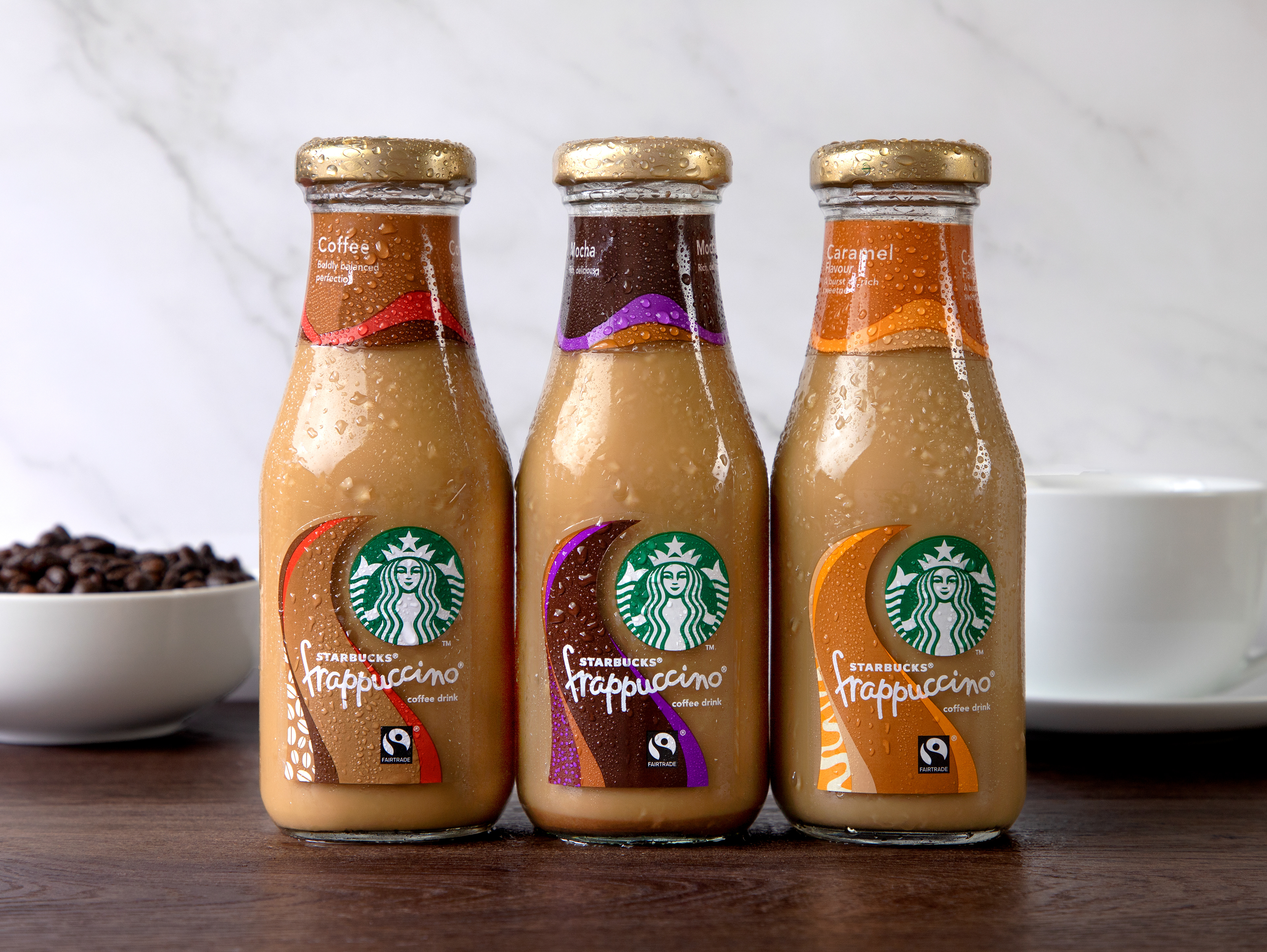 STARBUCKS FRAPPUCCINO COFFEES (MOCHA, CARAMEL AND ORIGINAL COFFEE)