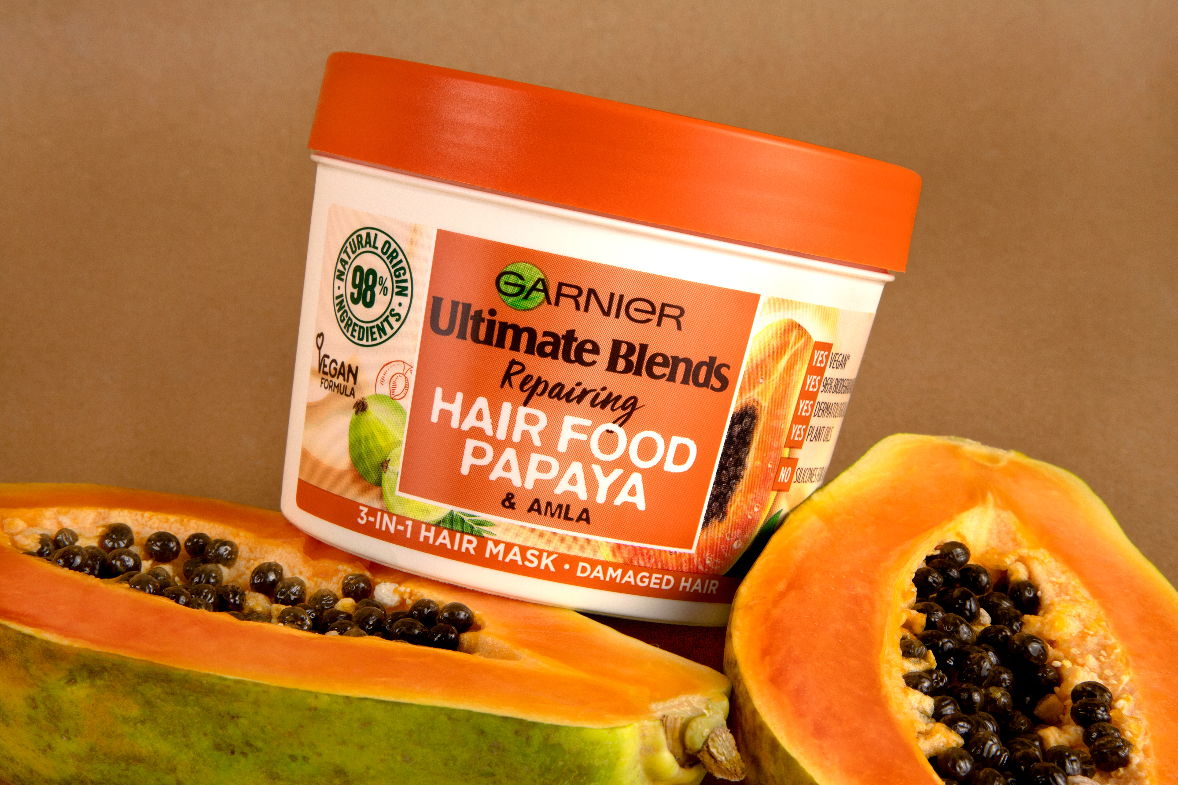 GARNIER ULTIMATE BLENDS REPAIRING HAIR FOOD PAPAYA AND AMLA HAIR MASK