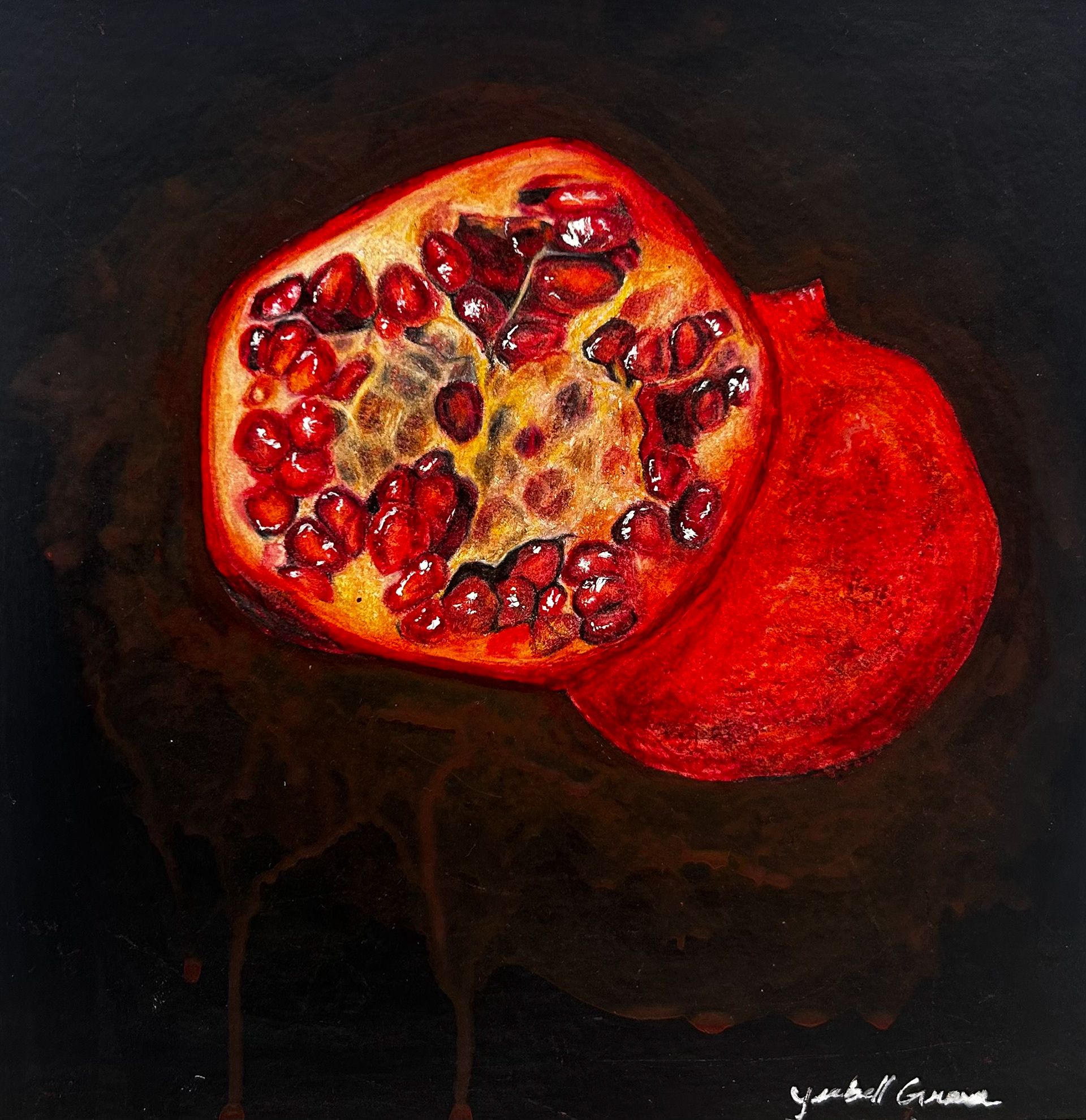 Colored Pencil and Acrylic wash -2025