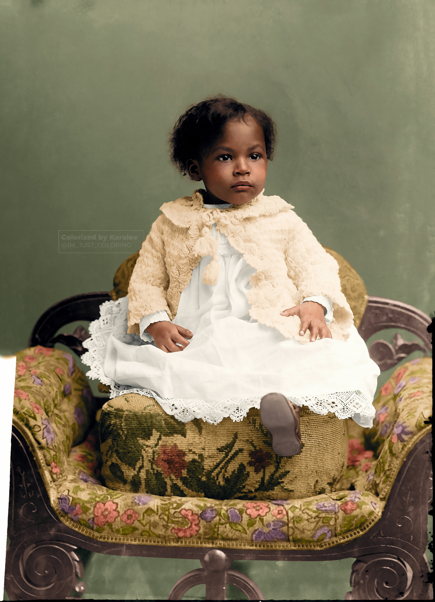 “Joy baby” C.M.Bell Studio c. January 1891-January 1894  Original image from @librarycongress