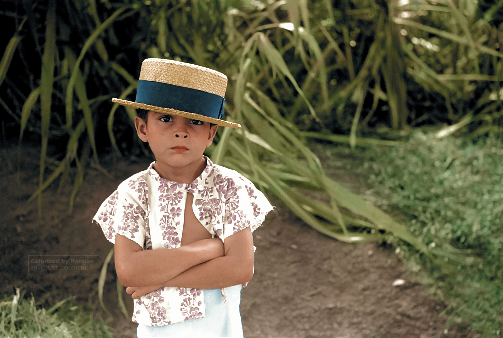 “Untitled photo, possibly related to- Farm boy along the road near Corozal, Puerto Rico” 📸 Delano, Jack c. Dec. 1941  Original image from @librarycongress